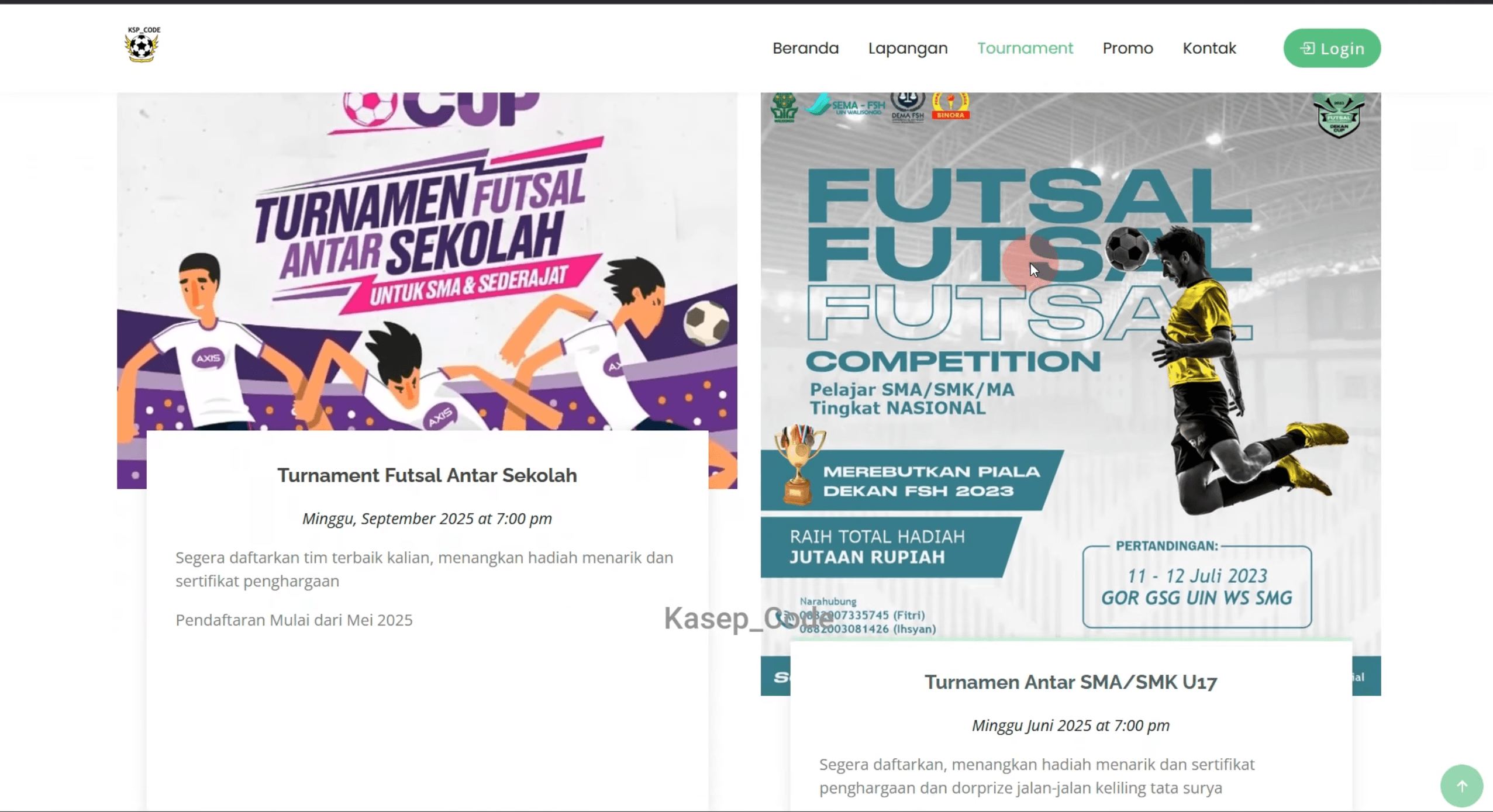 Source Code Website Sewa Lapangan | website penyewaan lapangan olahraga | Source Code Aplikasi Sewa