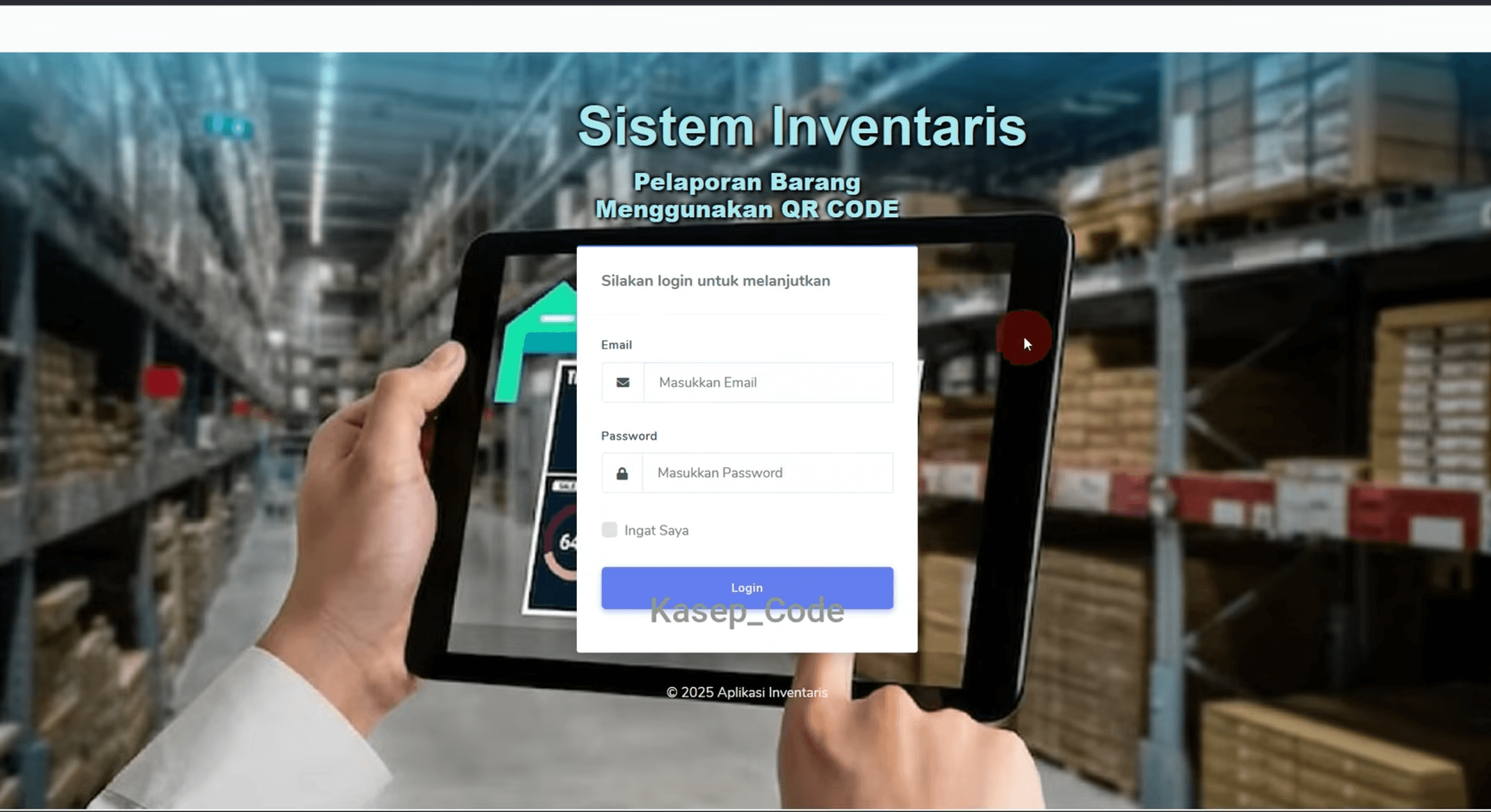 Source Code website Pelaporan Barang QR Code | Source Code Aplikasi Inventaris Scan QR Code Laravel