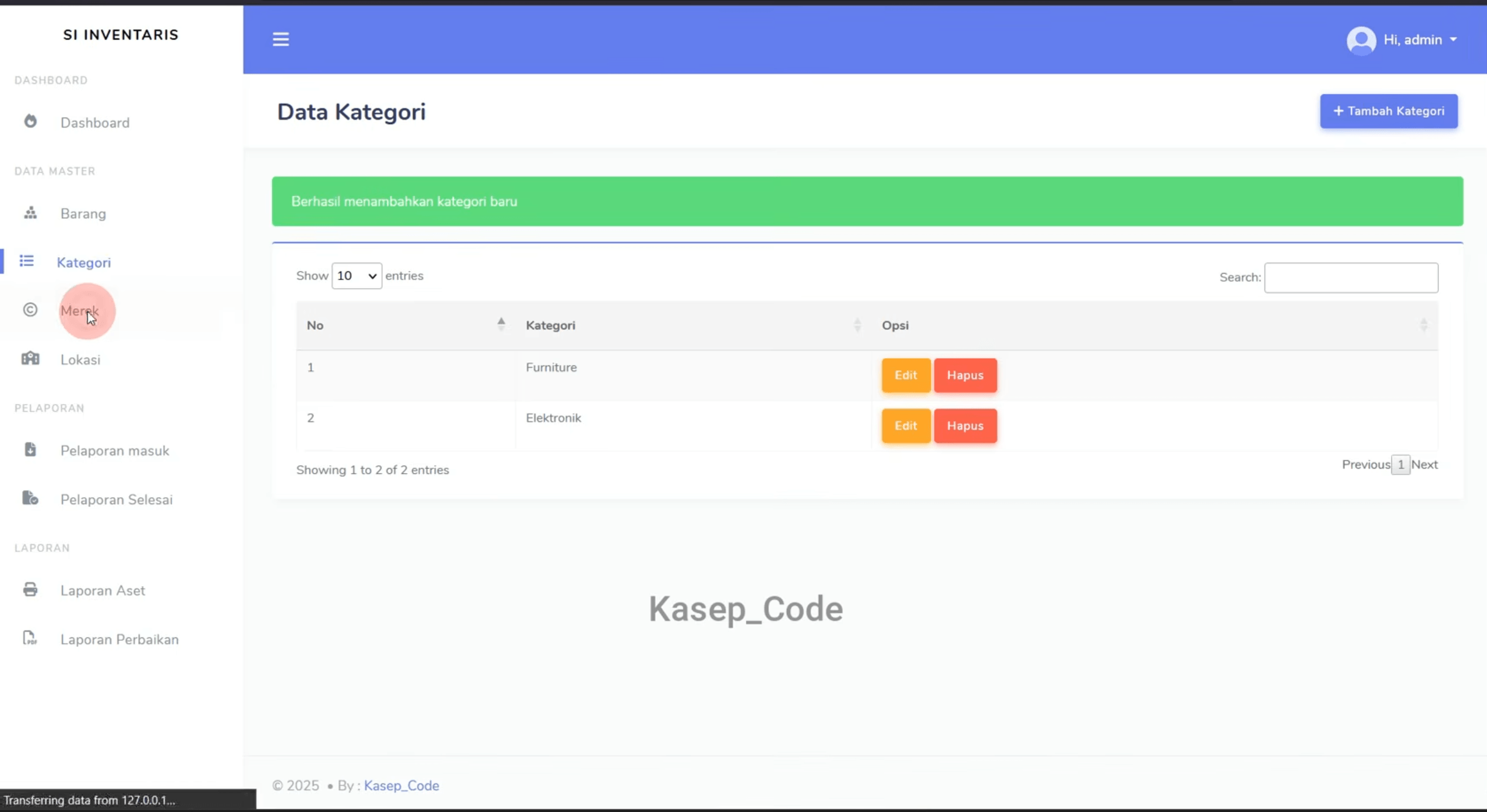Source Code website Pelaporan Barang QR Code | Source Code Aplikasi Inventaris Scan QR Code Laravel