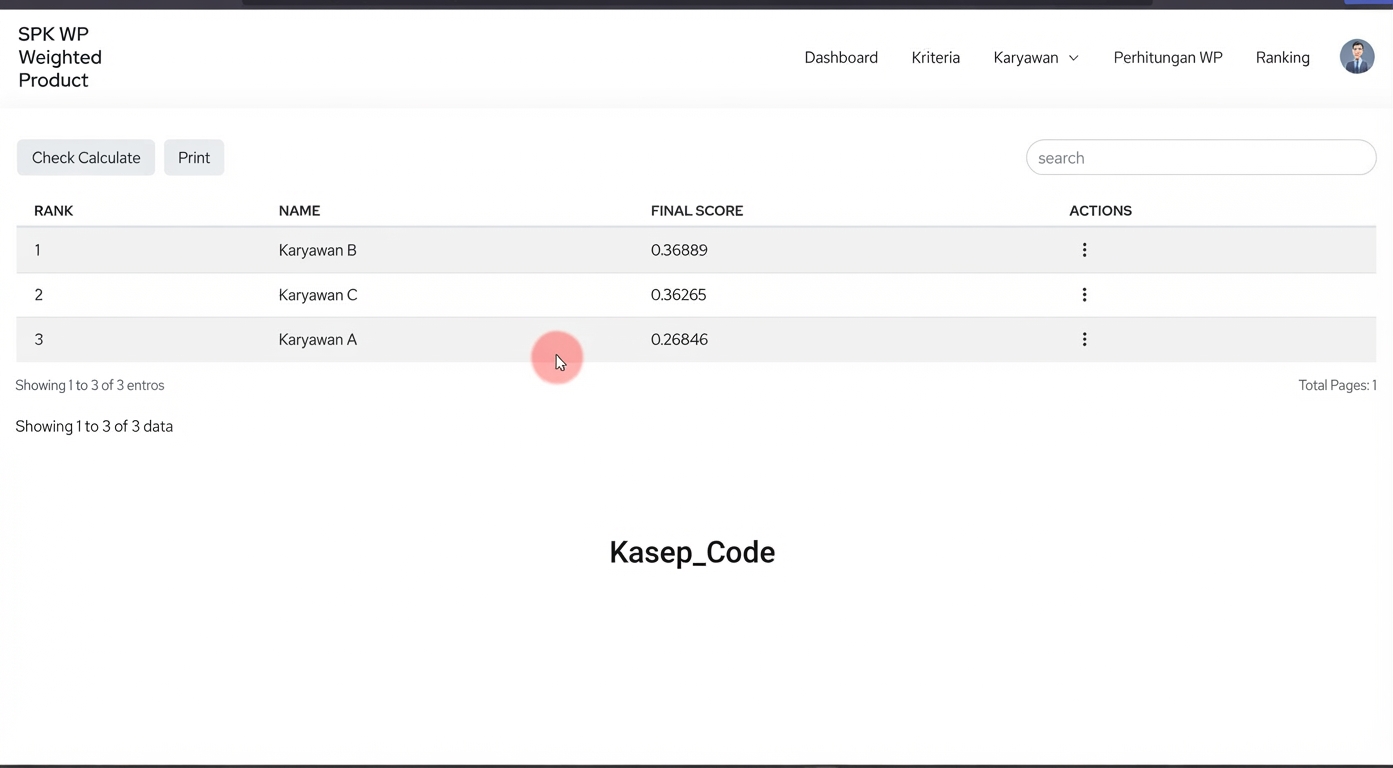 Website SPK Metode WP Menggunakan Laravel | Download Source Code SPK Laravel Metode Weighted Product
