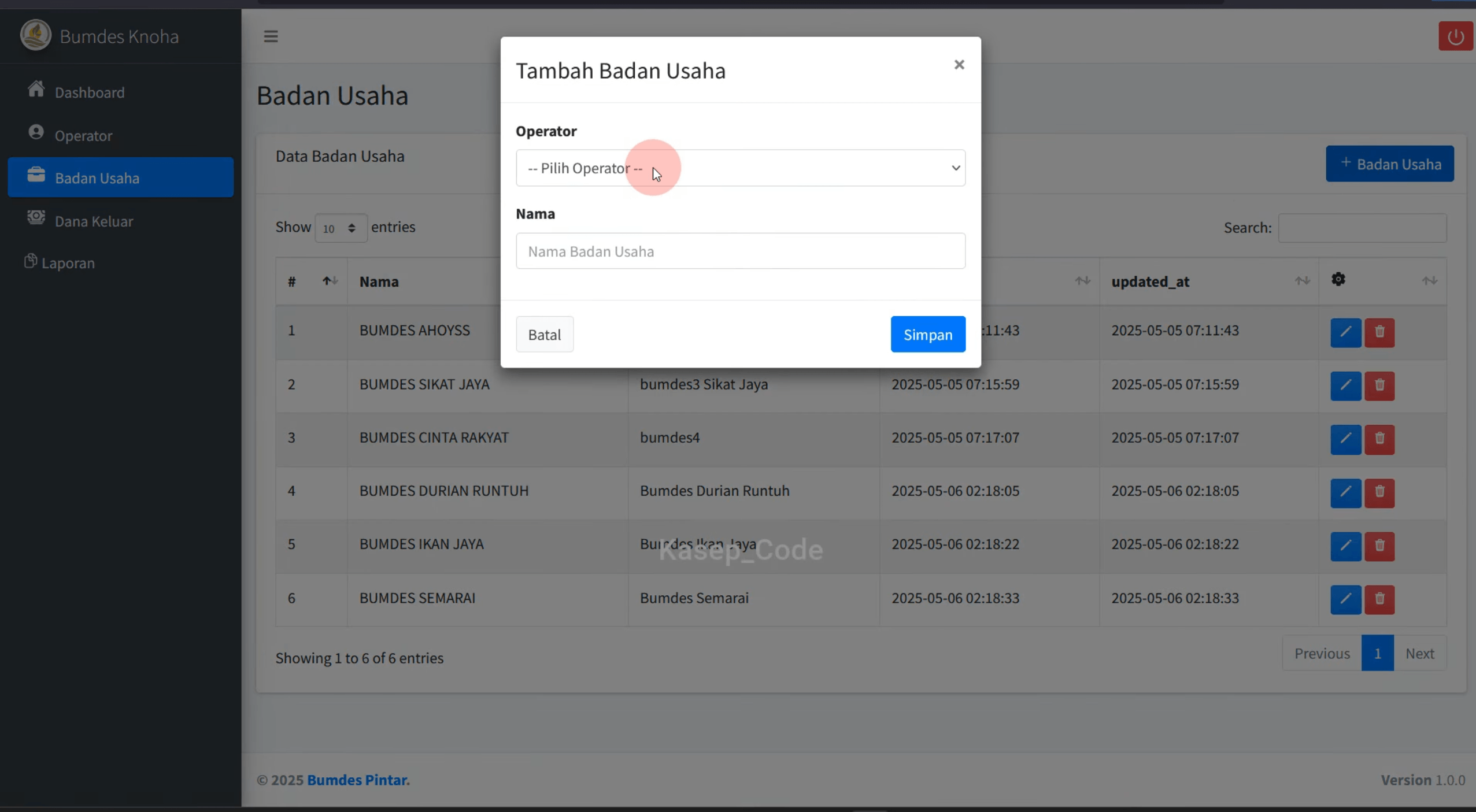 Source Code website BUMDes | Source Code Aplikasi Laporan Keuangan BUMDes | Website BUMDes Laravel
