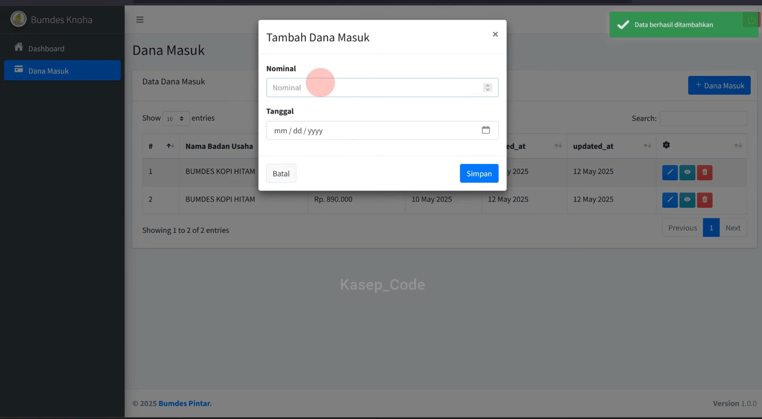 Source Code website BUMDes | Source Code Aplikasi Laporan Keuangan BUMDes | Website BUMDes Laravel