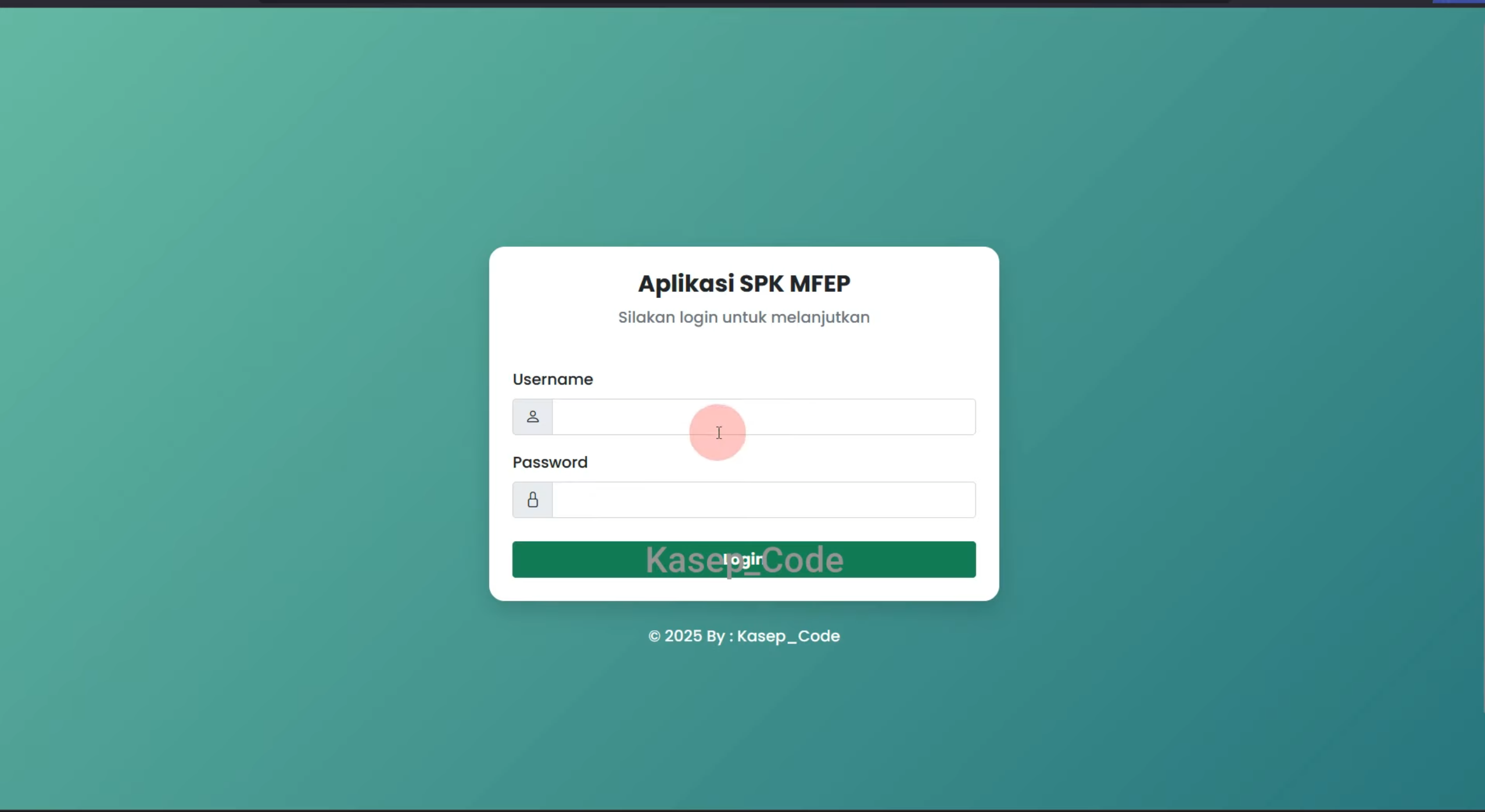 Source Code SPK Metode MFEP | Download Website SPK Metode MFEP | Aplikasi SPK Metode MFEP PHP MySQL