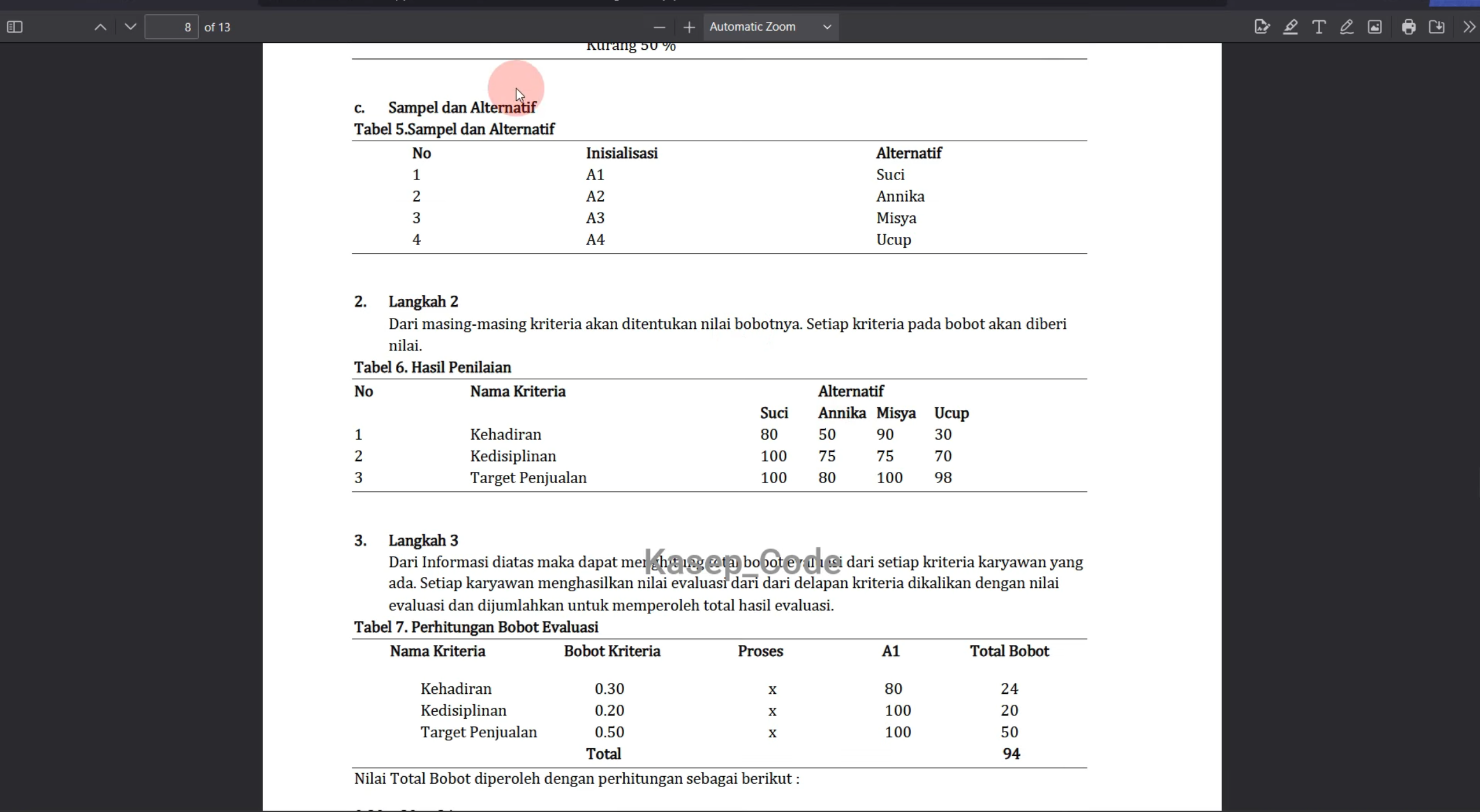 Source Code SPK Metode MFEP | Download Website SPK Metode MFEP | Aplikasi SPK Metode MFEP PHP MySQL