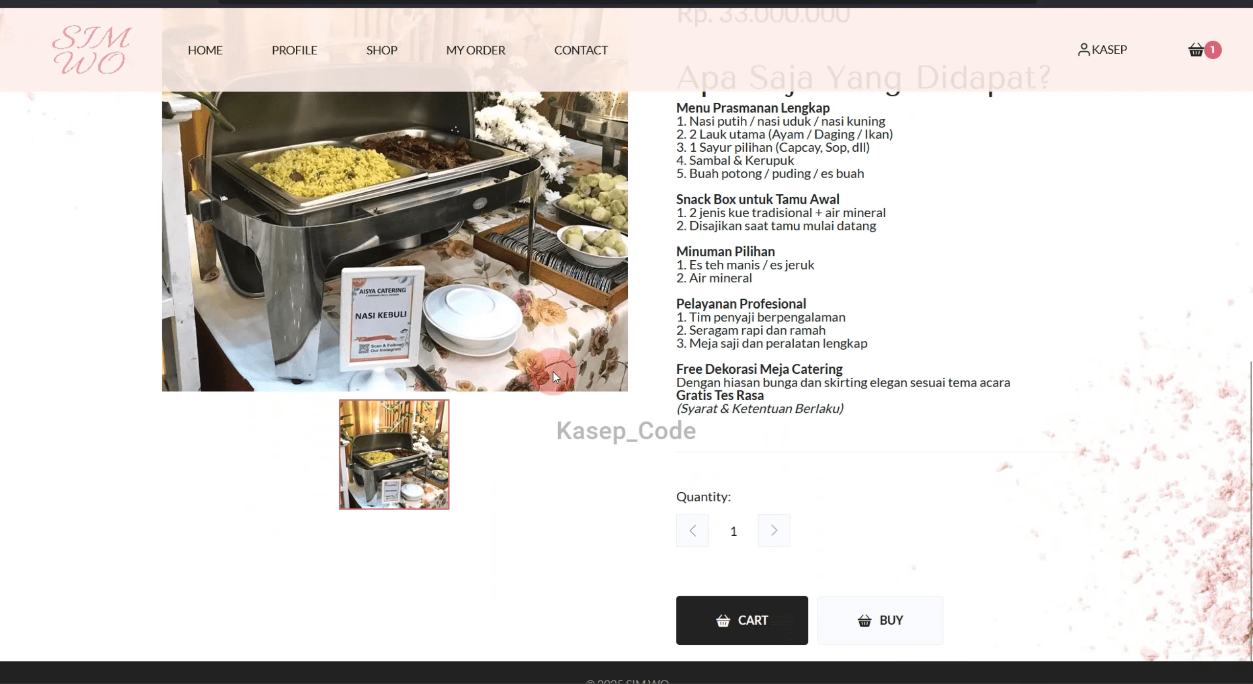 Source Code Website Pemesanan Wedding Organizer, Catering, Tenda & Souvenir | Website Pemesanan WO