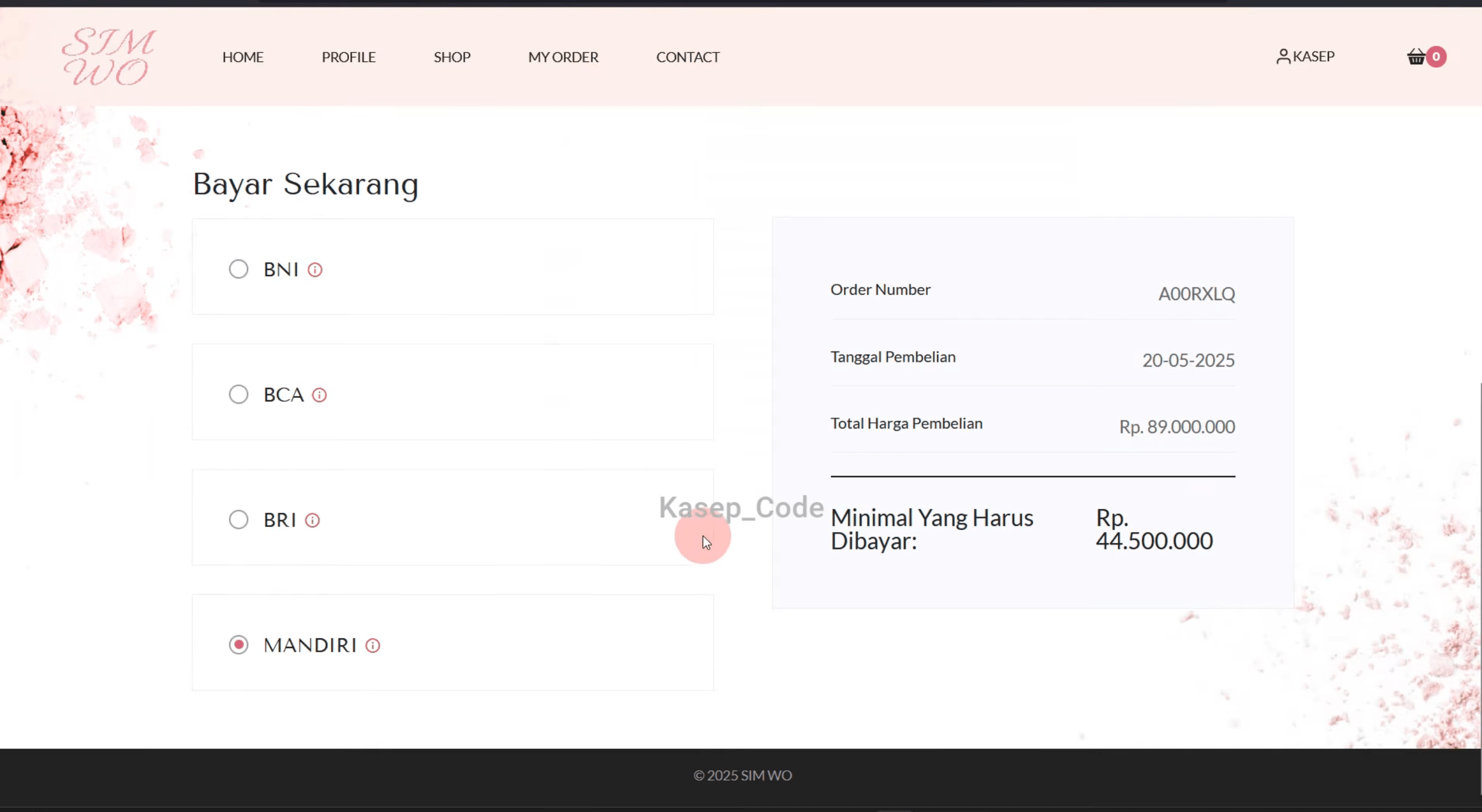 Source Code Website Pemesanan Wedding Organizer, Catering, Tenda & Souvenir | Website Pemesanan WO