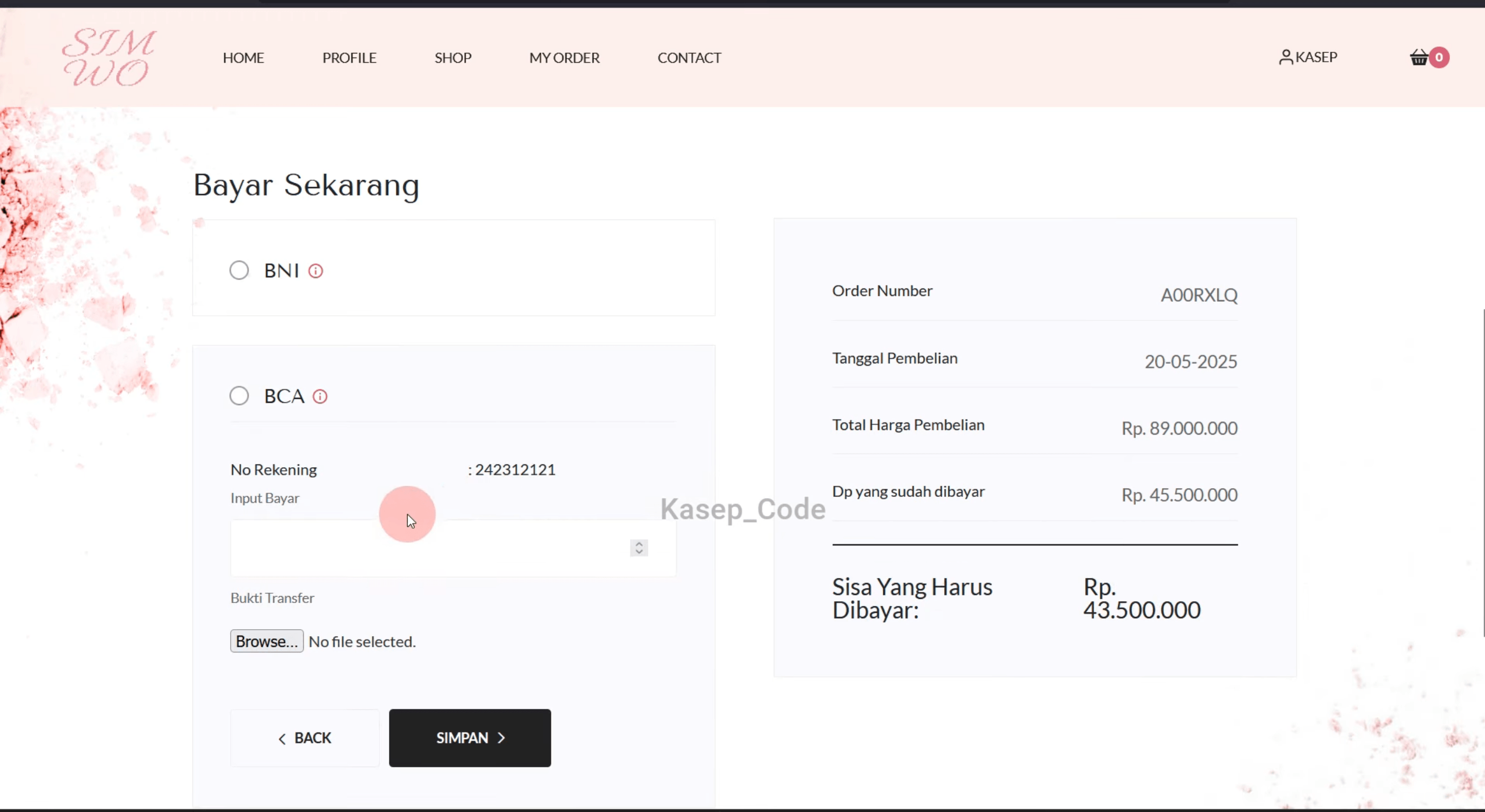 Source Code Website Pemesanan Wedding Organizer, Catering, Tenda & Souvenir | Website Pemesanan WO