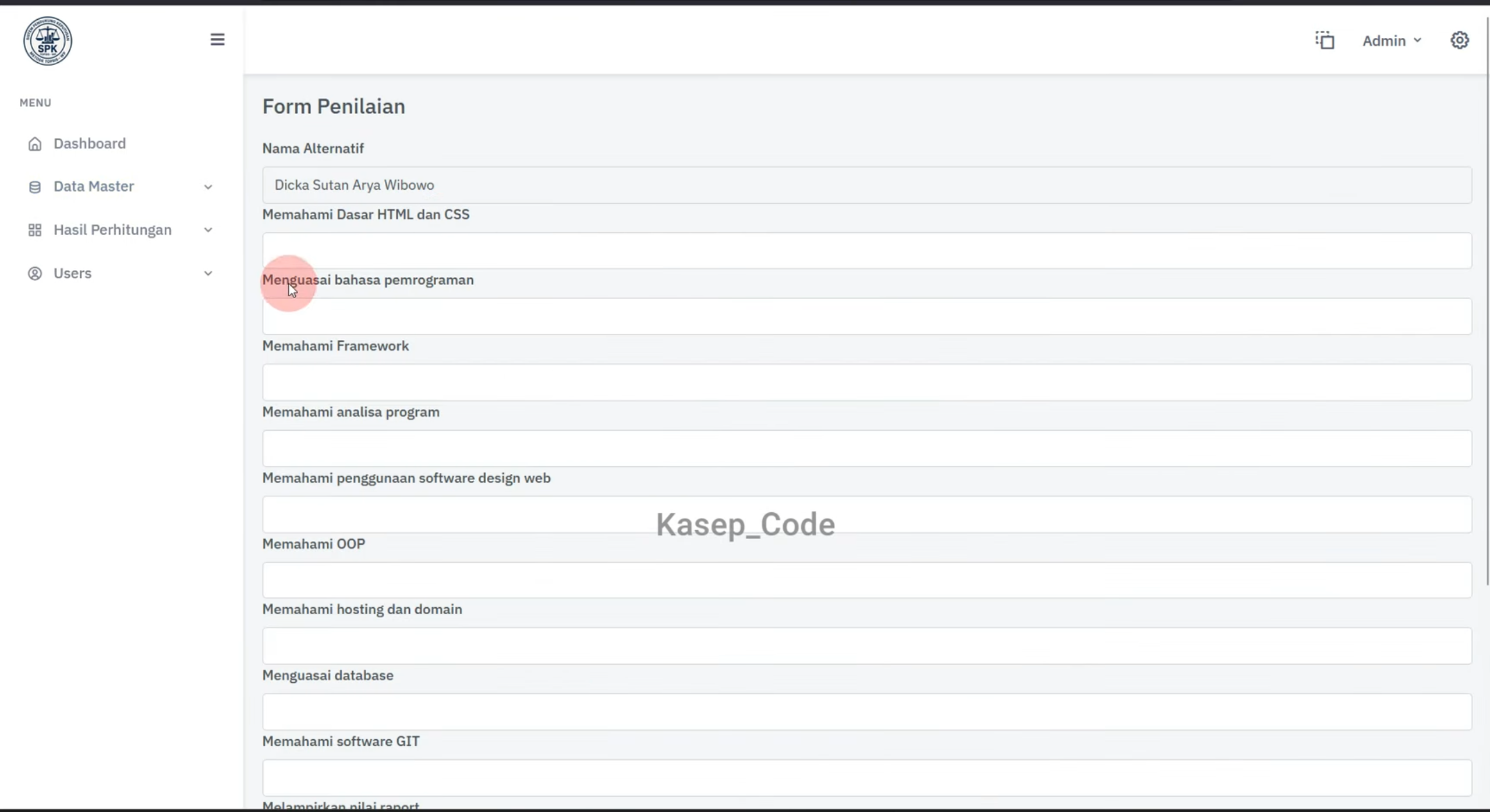 SPK metode WP dan TOPSIS | Source Code Website SPK Metode TOPSIS dan WP | SPK metode TOPSIS WP