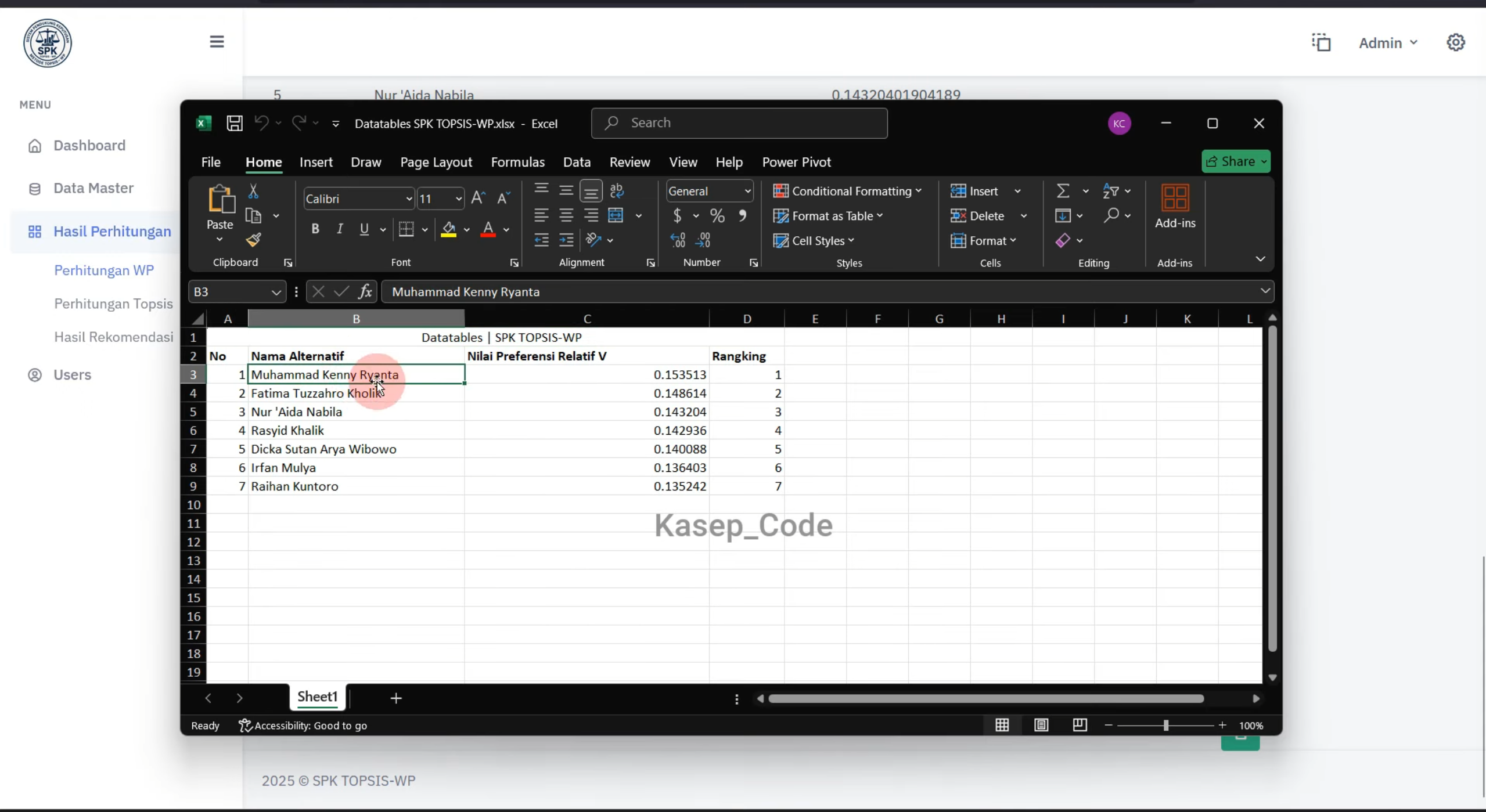 SPK metode WP dan TOPSIS | Source Code Website SPK Metode TOPSIS dan WP | SPK metode TOPSIS WP