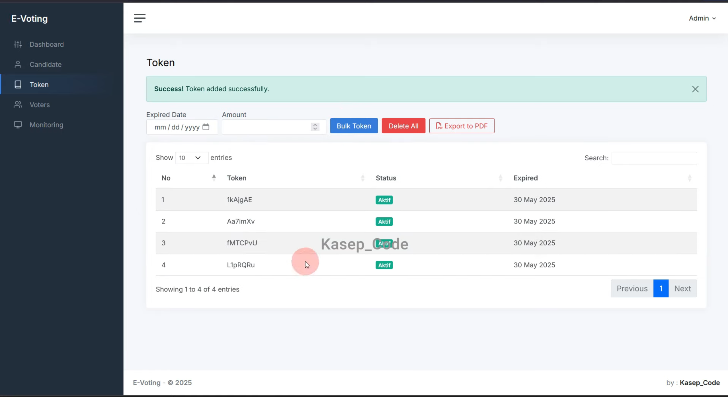 Source Code Website E-Voting Laravel | Source Code Aplikasi Pemilihan | Website Voting Online