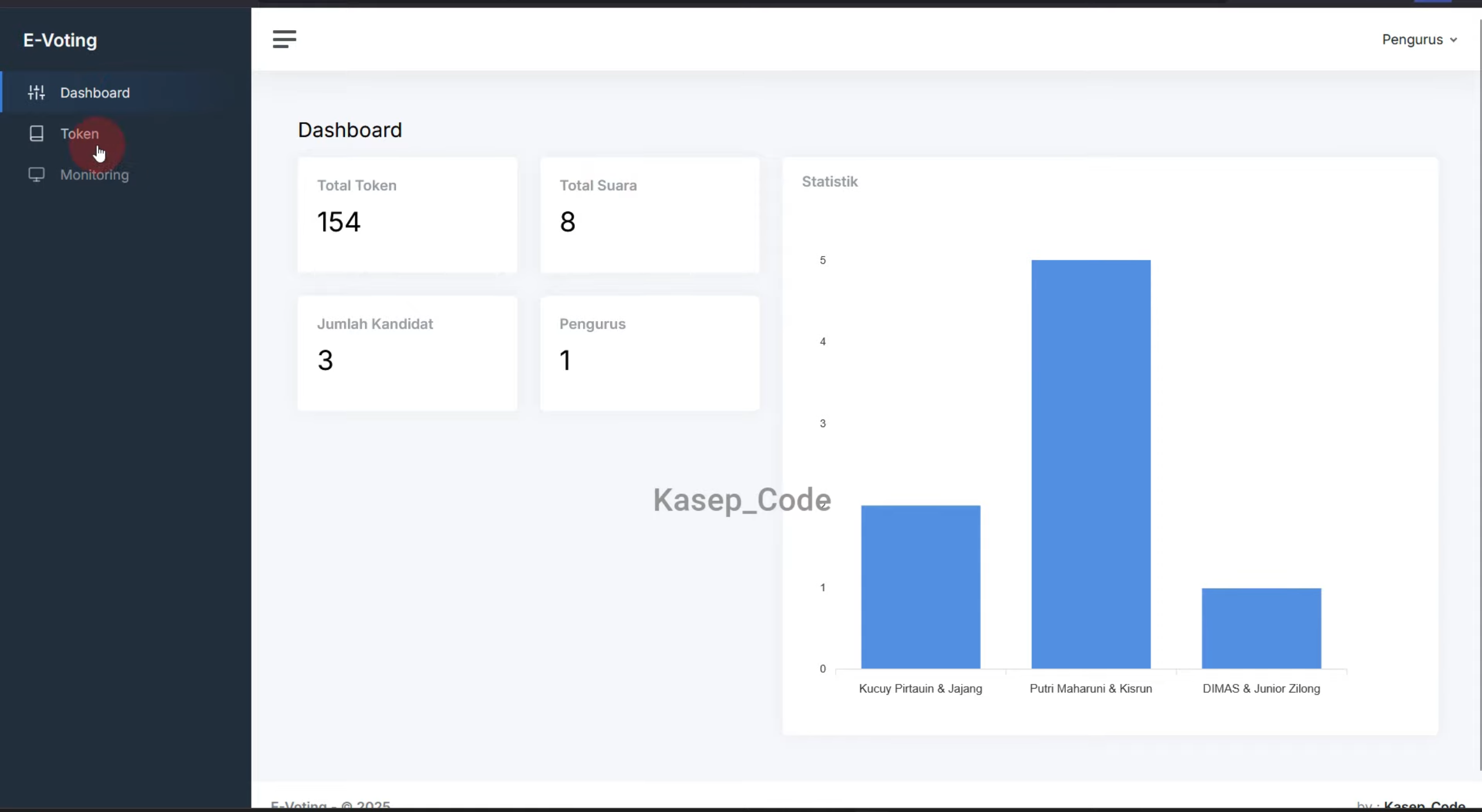 Source Code Website E-Voting Laravel | Source Code Aplikasi Pemilihan | Website Voting Online