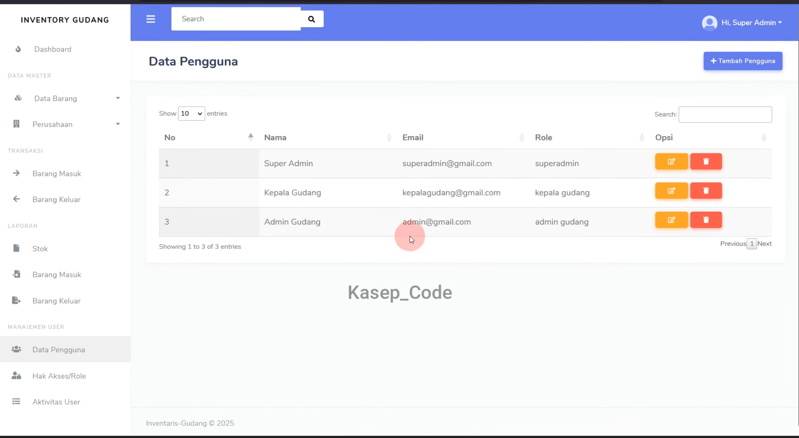 Source Code Website Inventaris Gudang Laravel | Website Laporan Stok Barang Gudang| Inventory System
