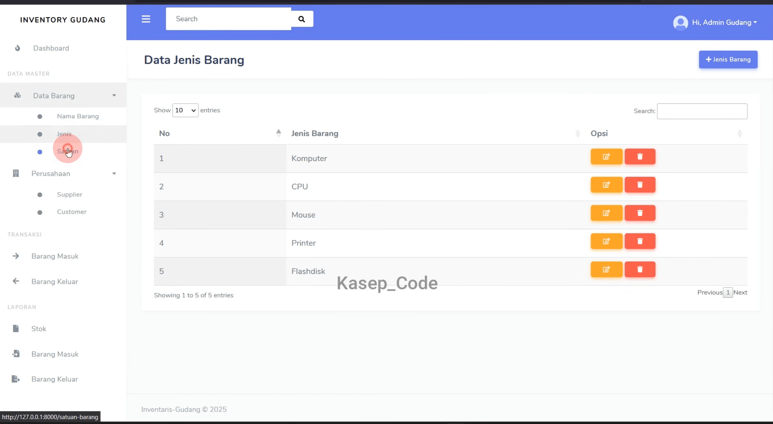 Source Code Website Inventaris Gudang Laravel | Website Laporan Stok Barang Gudang| Inventory System