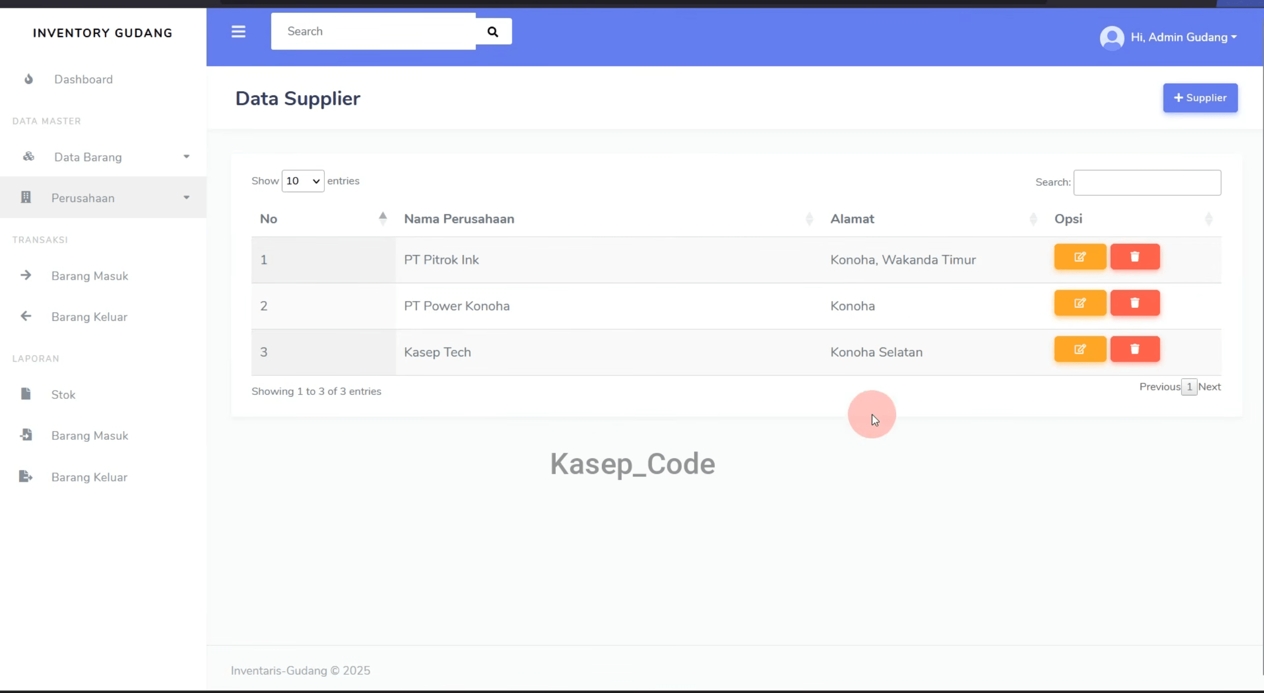 Source Code Website Inventaris Gudang Laravel | Website Laporan Stok Barang Gudang| Inventory System