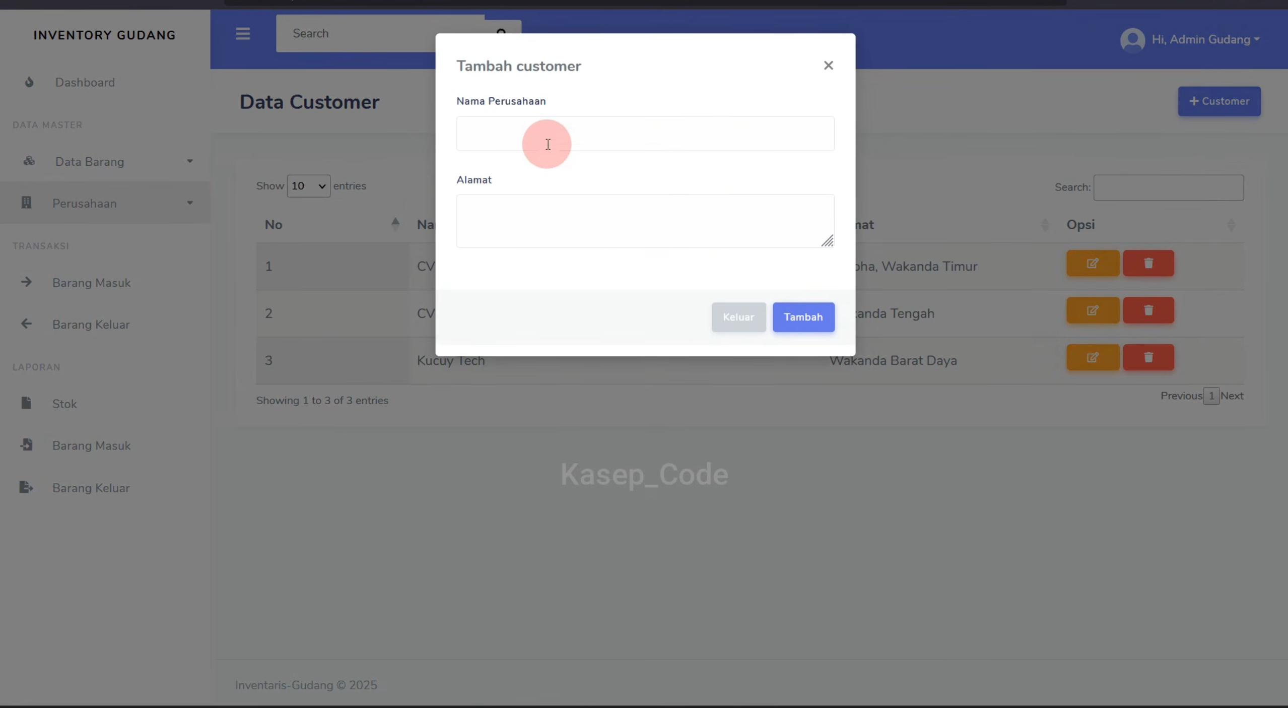Source Code Website Inventaris Gudang Laravel | Website Laporan Stok Barang Gudang| Inventory System