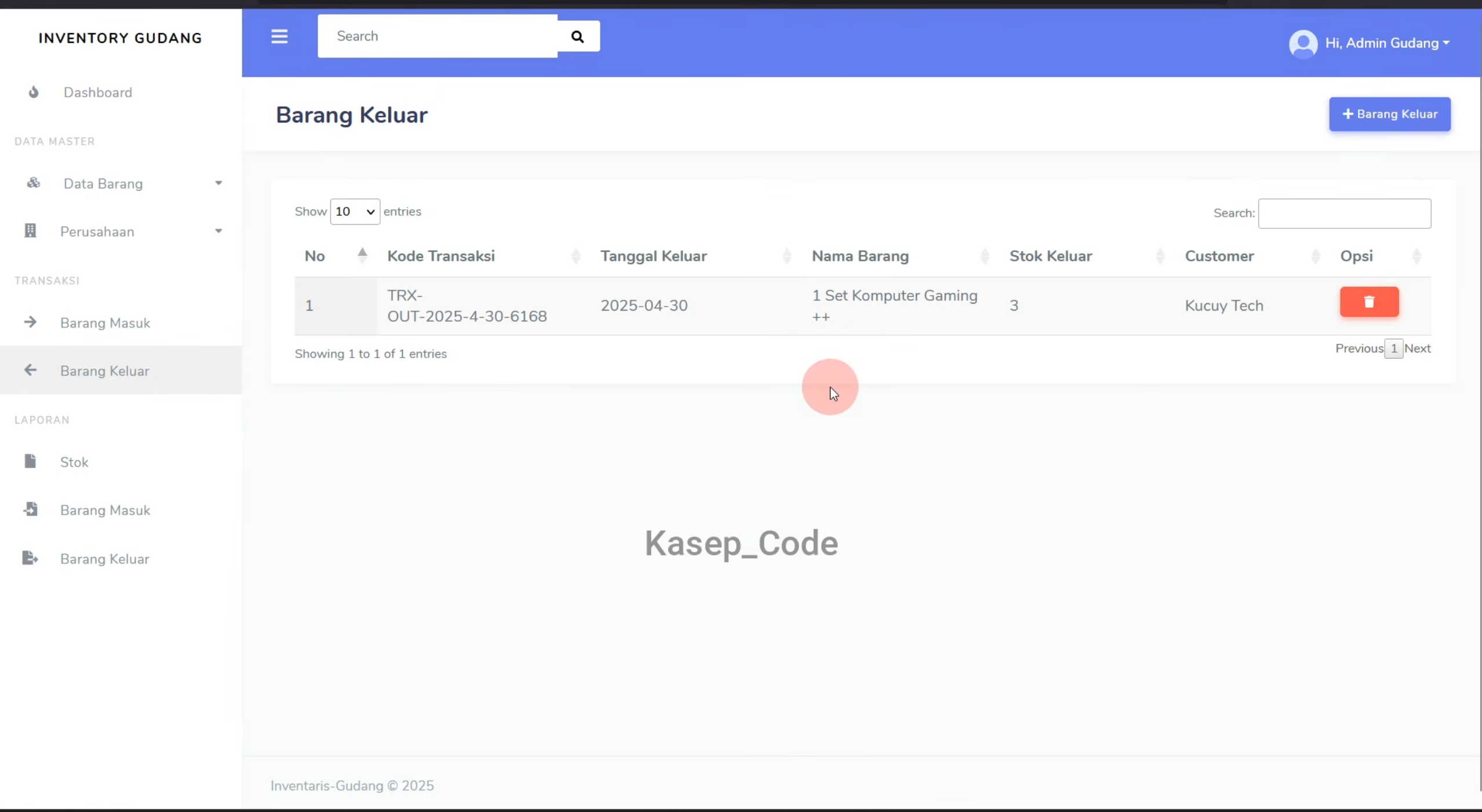 Source Code Website Inventaris Gudang Laravel | Website Laporan Stok Barang Gudang| Inventory System