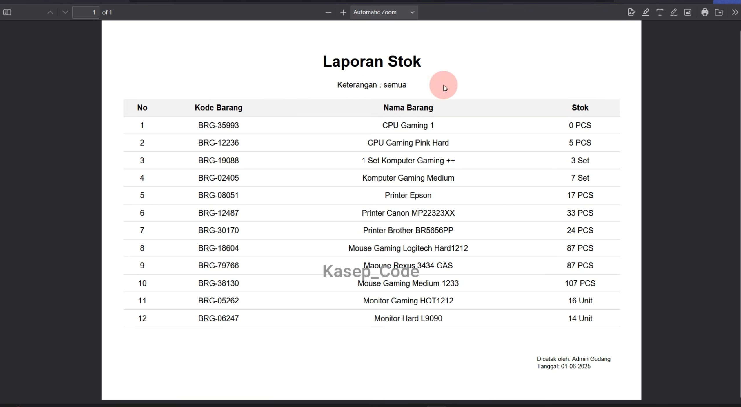 Source Code Website Inventaris Gudang Laravel | Website Laporan Stok Barang Gudang| Inventory System