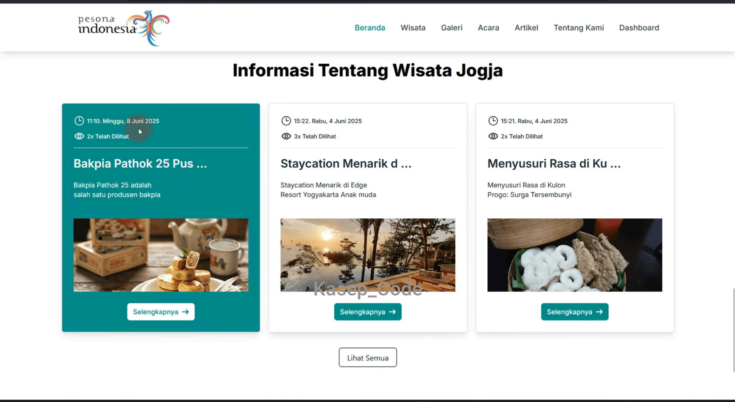 Source Code Laravel Website Wisata | Website Pariwisata Laravel | Sistem Pengelolaan Wisata Laravel