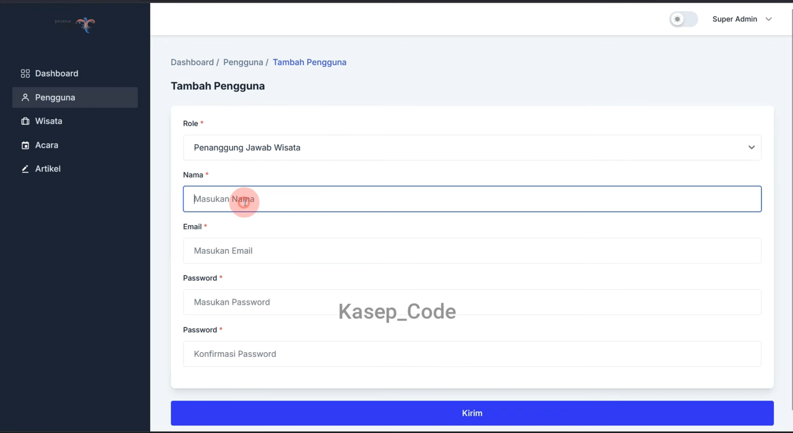 Source Code Laravel Website Wisata | Website Pariwisata Laravel | Sistem Pengelolaan Wisata Laravel