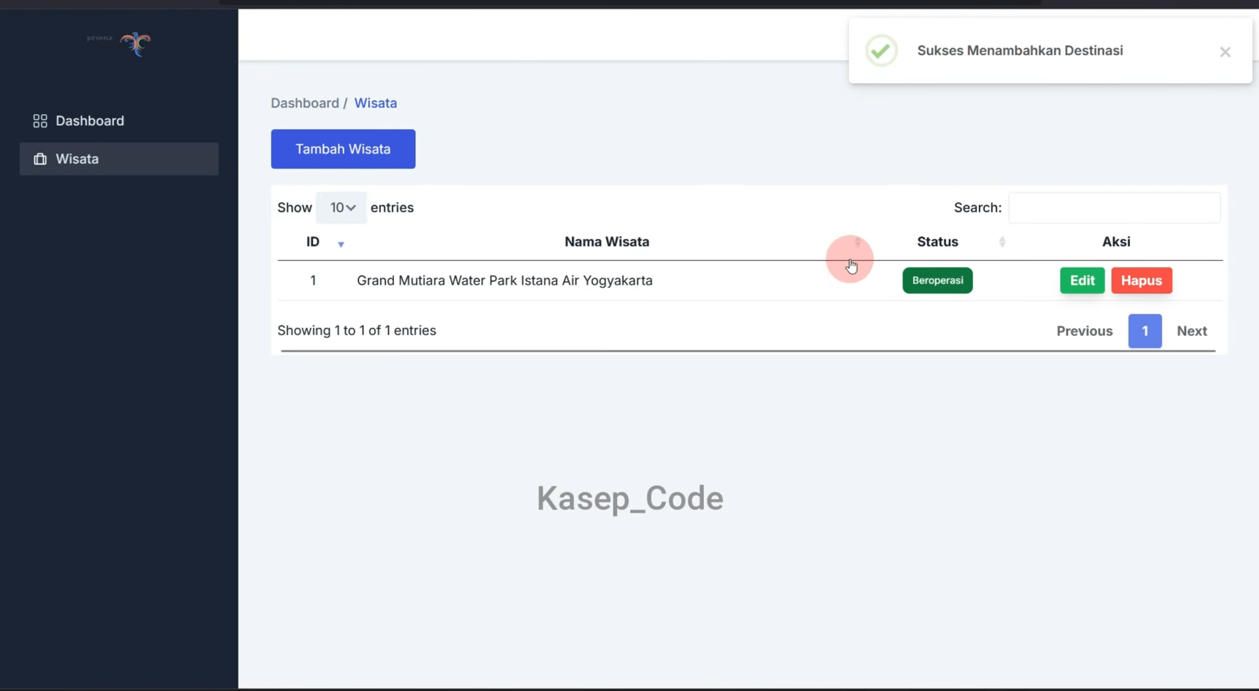 Source Code Laravel Website Wisata | Website Pariwisata Laravel | Sistem Pengelolaan Wisata Laravel