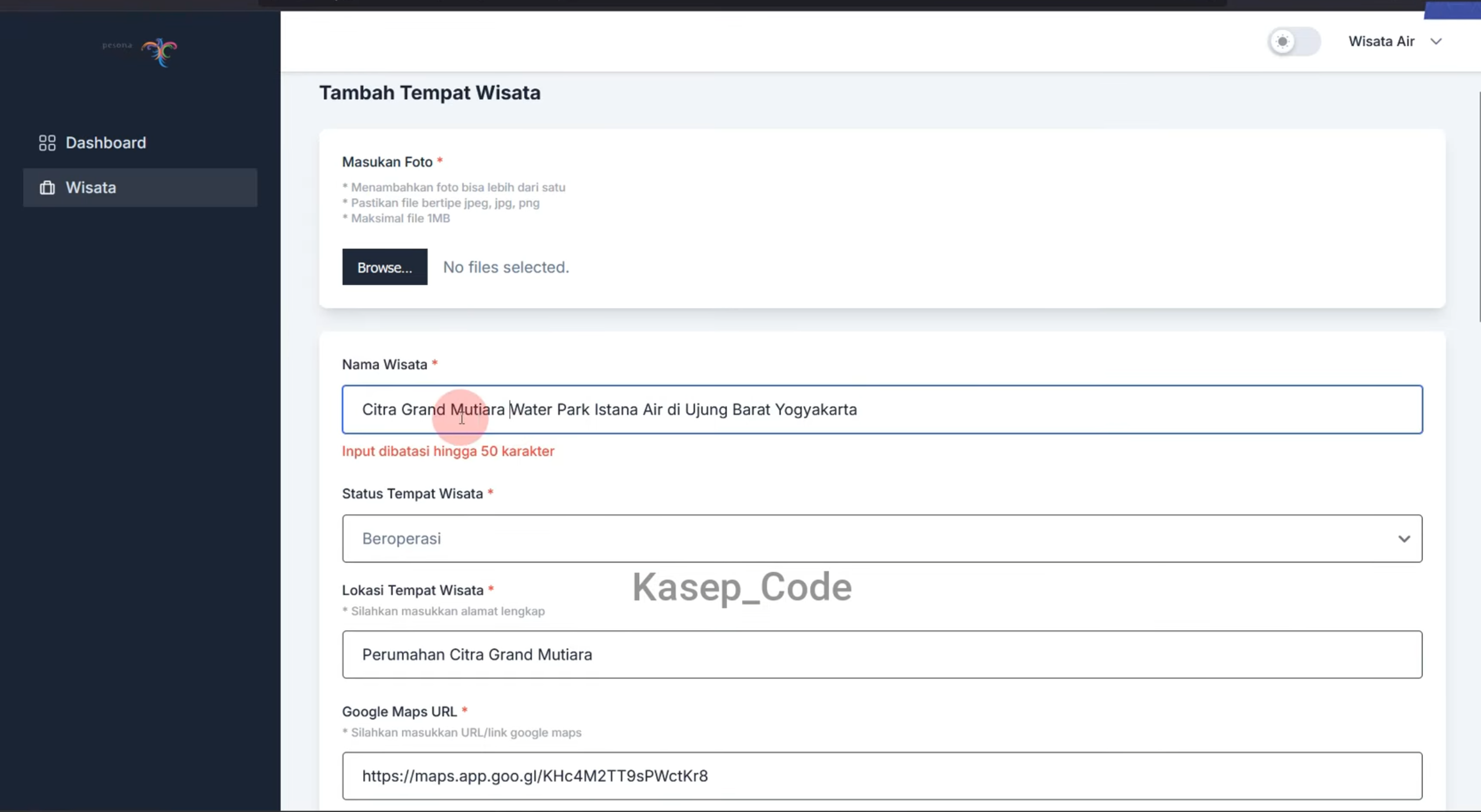 Source Code Laravel Website Wisata | Website Pariwisata Laravel | Sistem Pengelolaan Wisata Laravel
