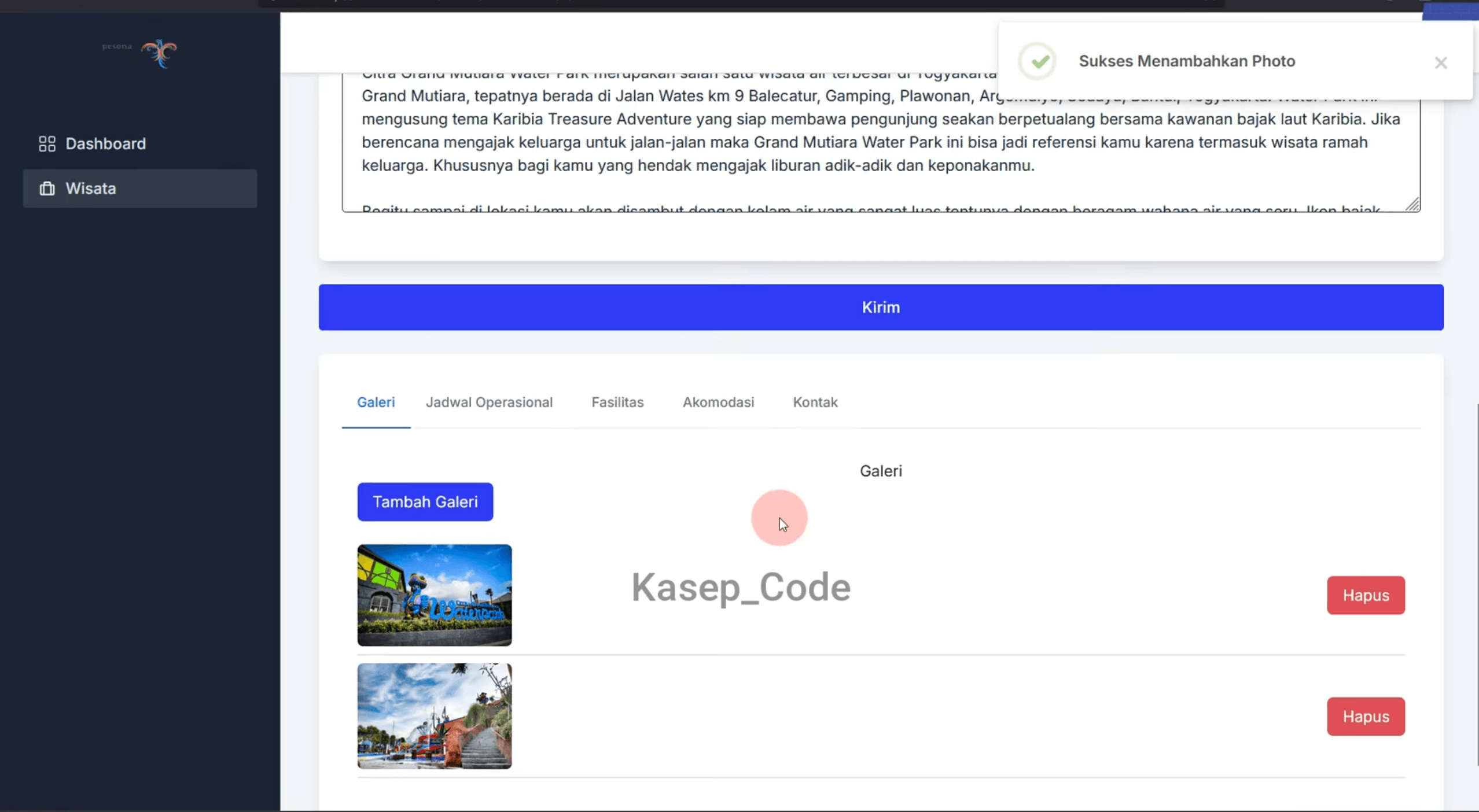 Source Code Laravel Website Wisata | Website Pariwisata Laravel | Sistem Pengelolaan Wisata Laravel