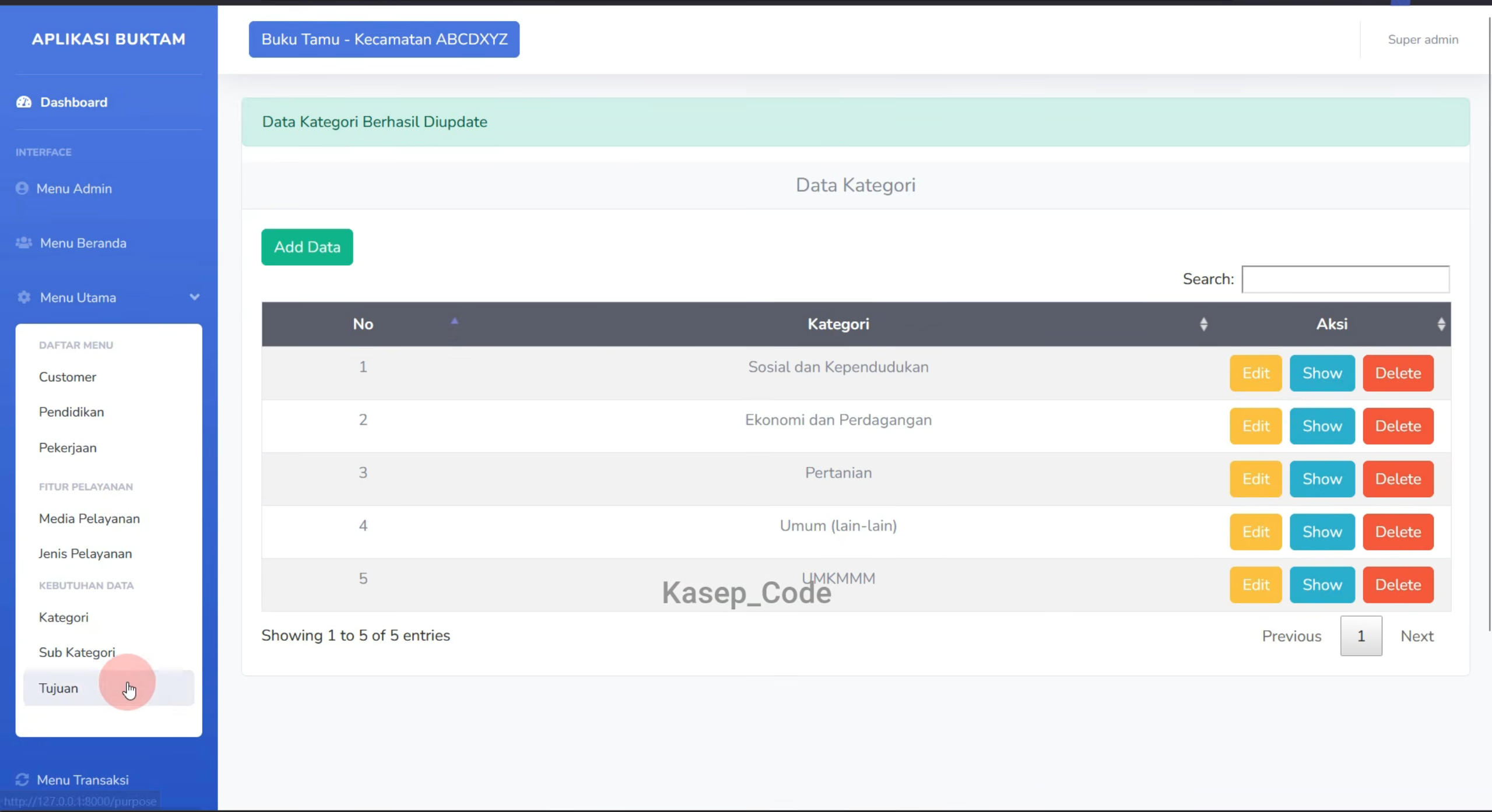 Source Code Website Buku Tamu Laravel | Aplikasi Buku Tamu Berbasis Web | Source Code Web Buku Tamu