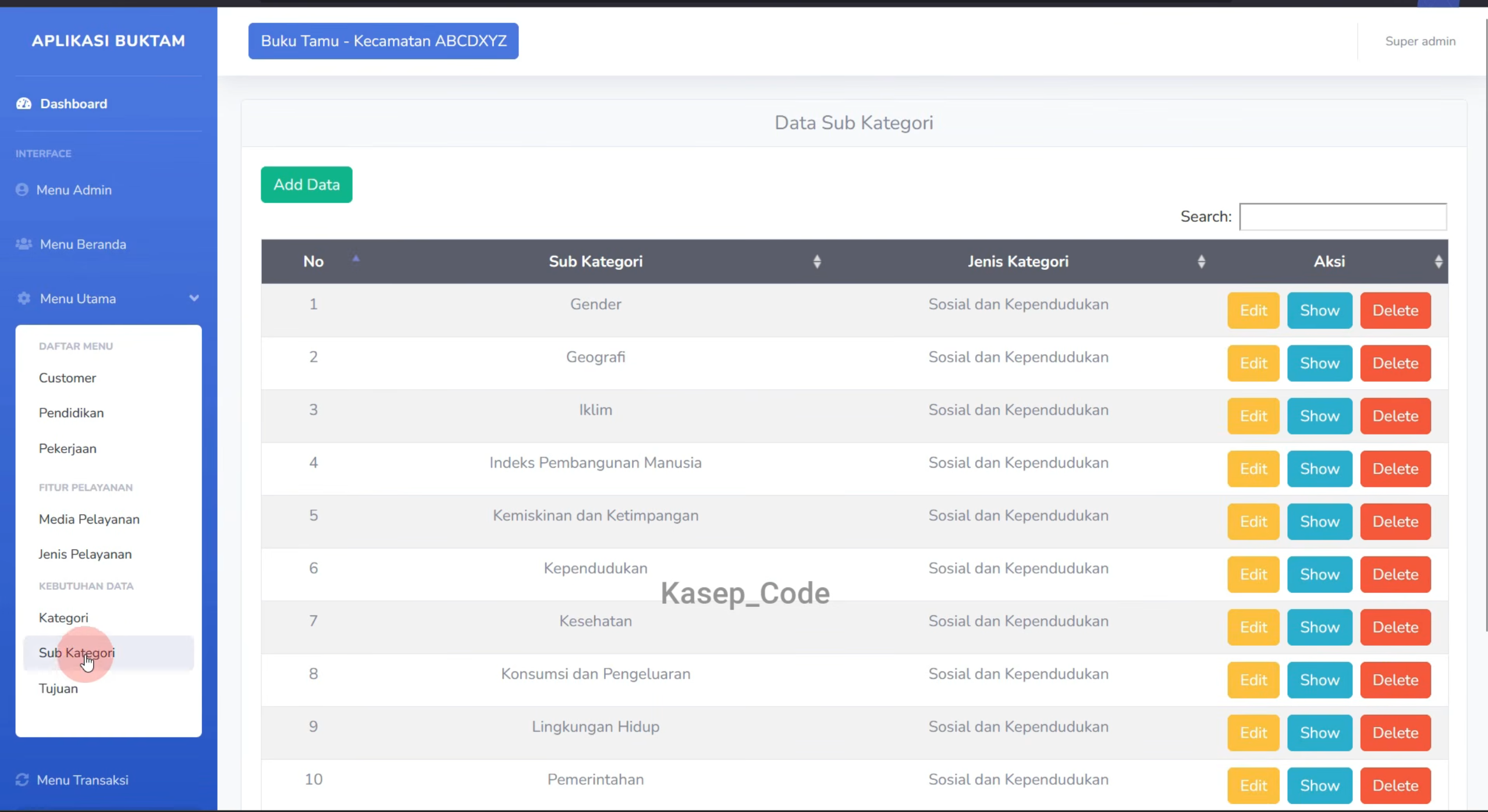 Source Code Website Buku Tamu Laravel | Aplikasi Buku Tamu Berbasis Web | Source Code Web Buku Tamu
