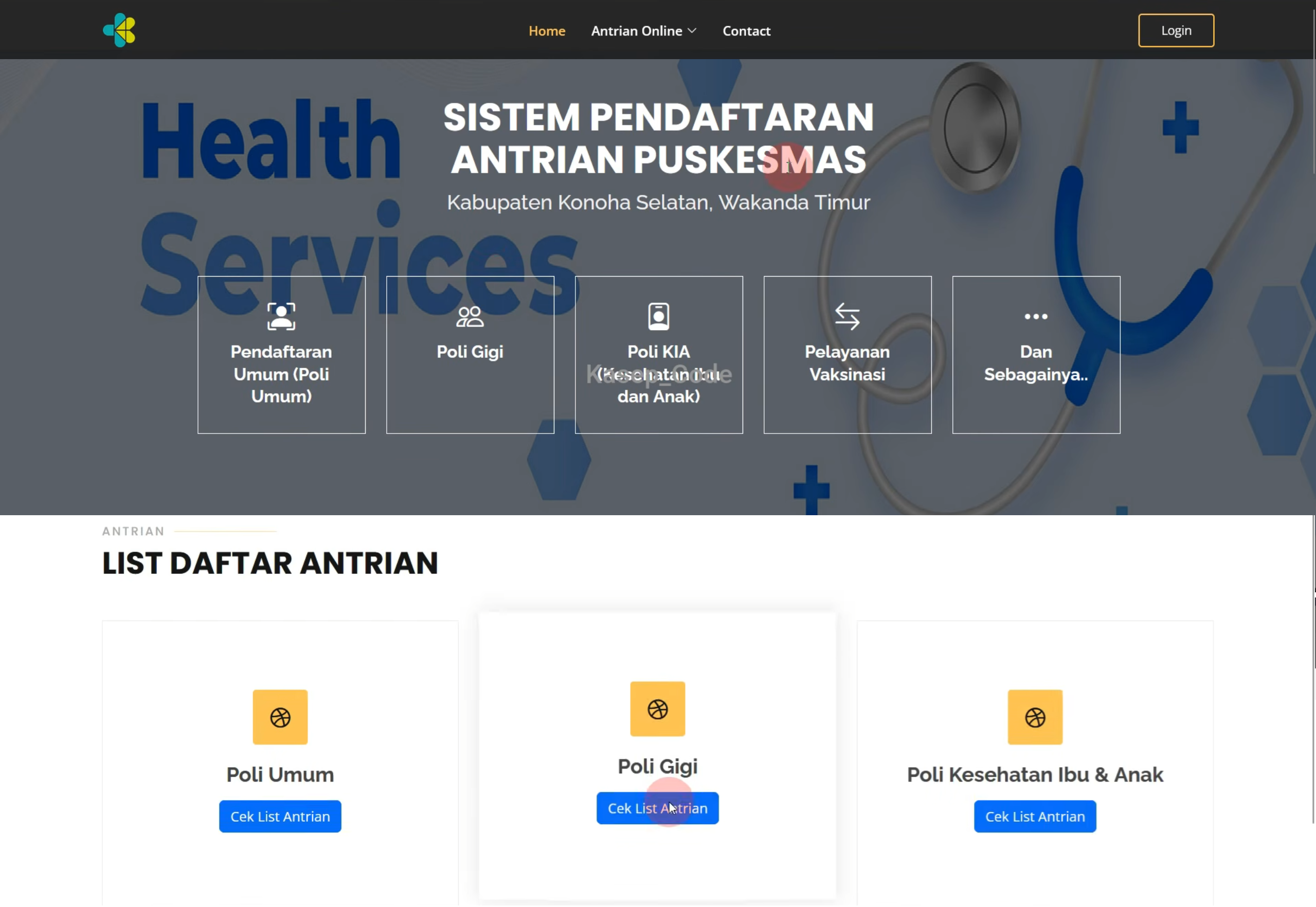 Source Code Aplikasi Antrian Online Laravel | Source Code Sistem Antrian Online | Web Antrian Online