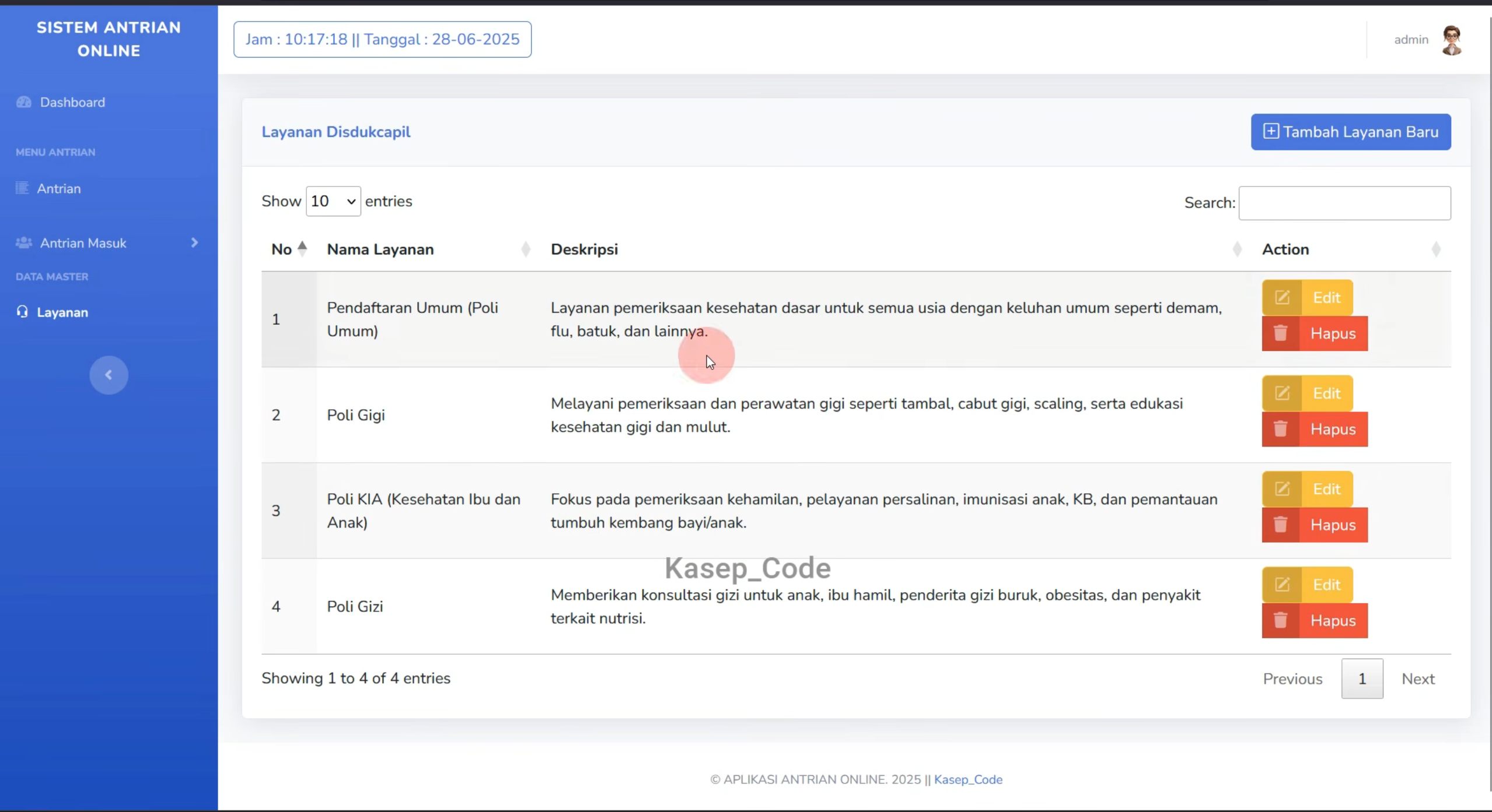Source Code Aplikasi Antrian Online Laravel | Source Code Sistem Antrian Online | Web Antrian Online