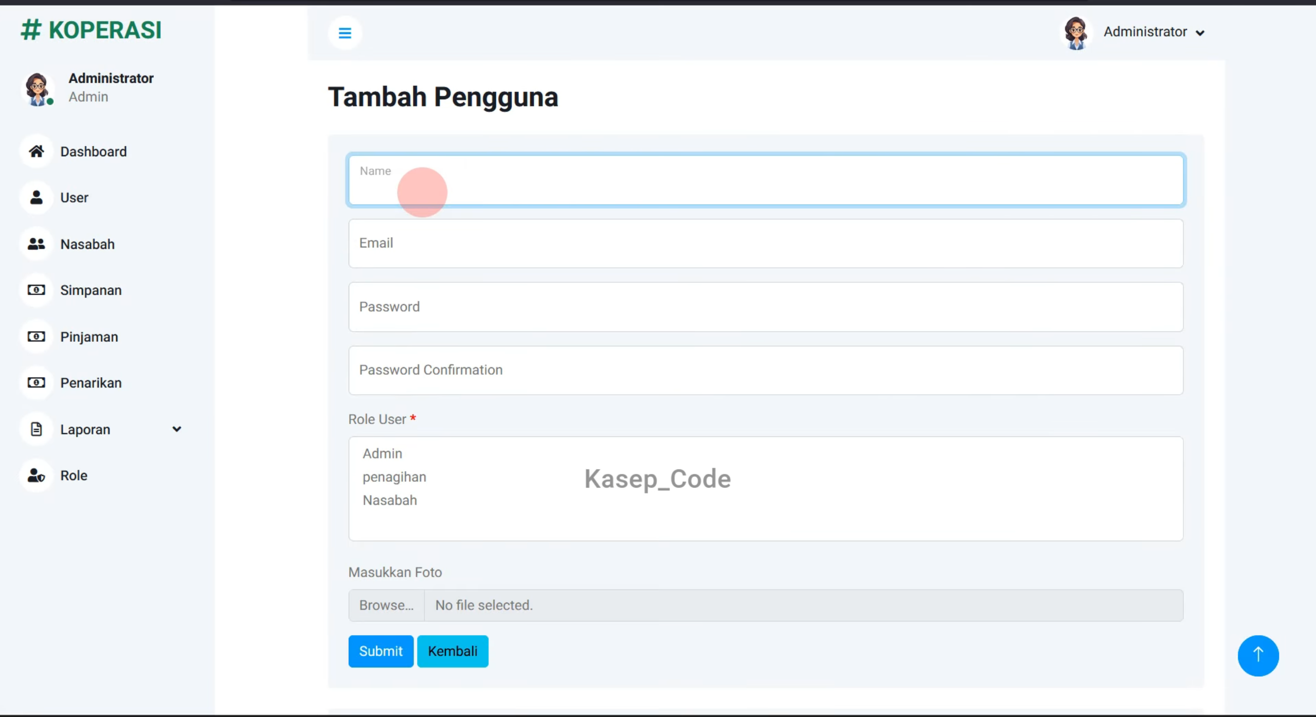 Source Code Aplikasi Koperasi Simpan Pinjam | Source Code Website Koperasi Simpan Pinjam Laravel