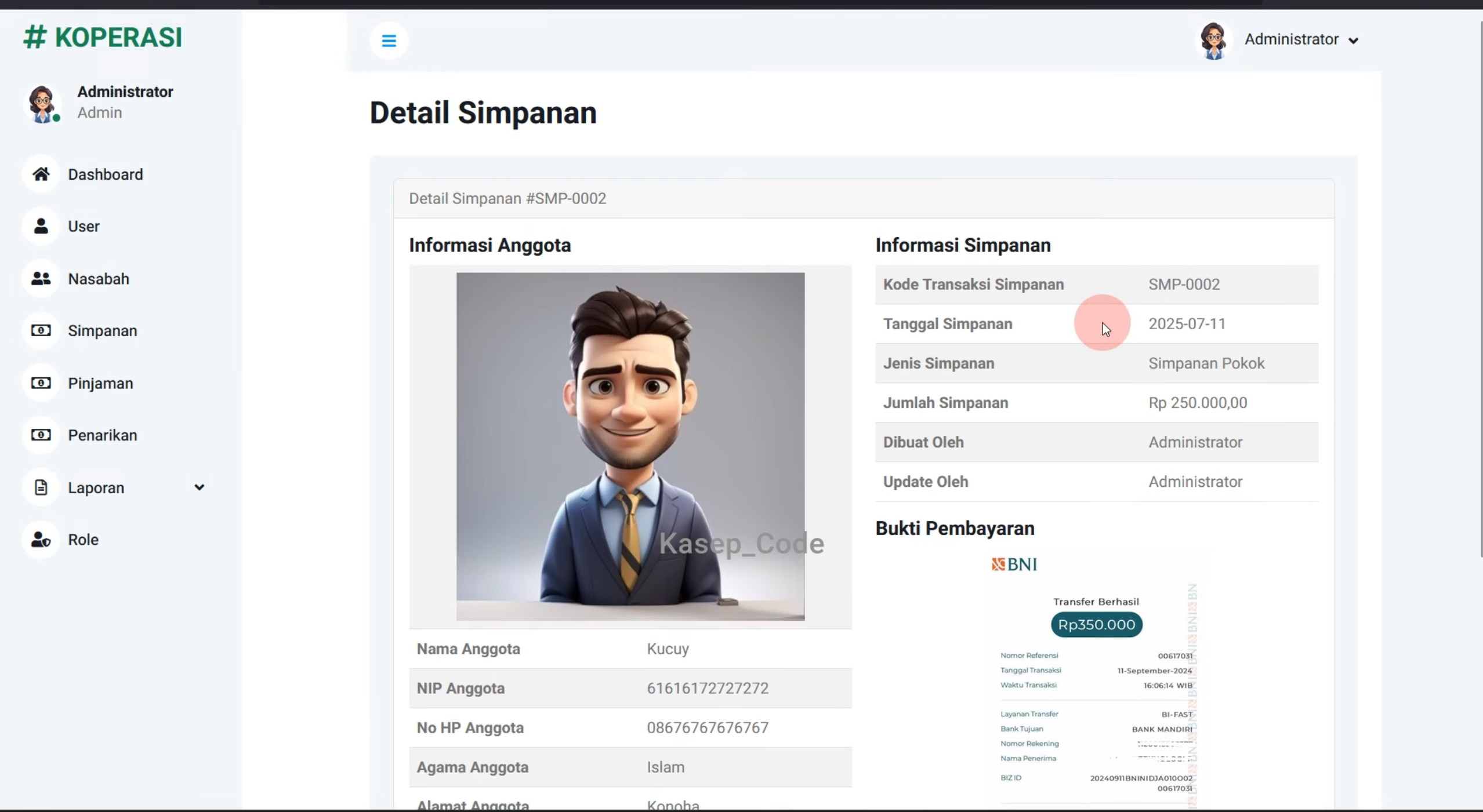 Source Code Aplikasi Koperasi Simpan Pinjam | Source Code Website Koperasi Simpan Pinjam Laravel