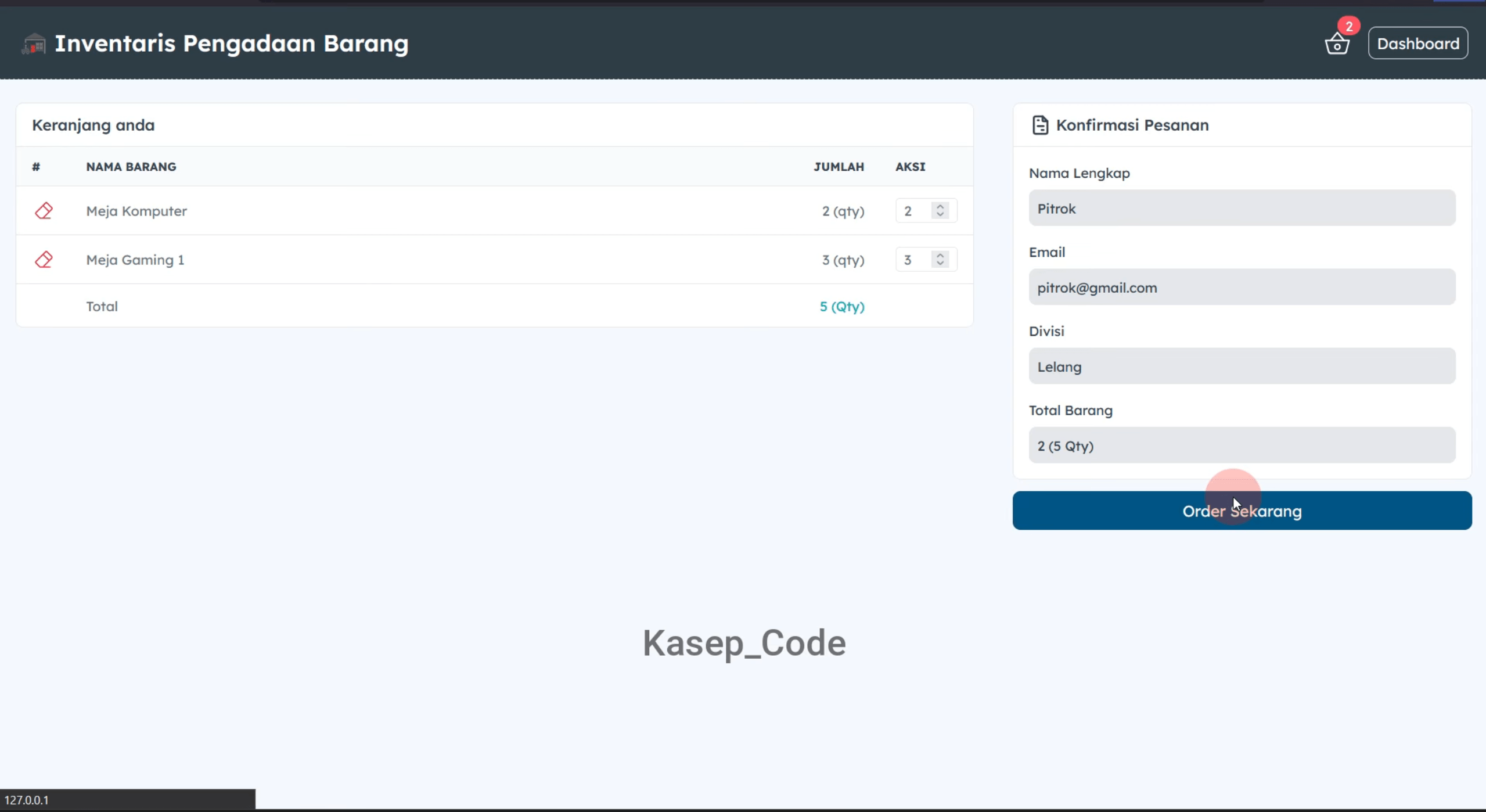 Source Code Aplikasi Pengadaan Barang Laravel | Website Pengadaan & Permintaan Barang Multi User