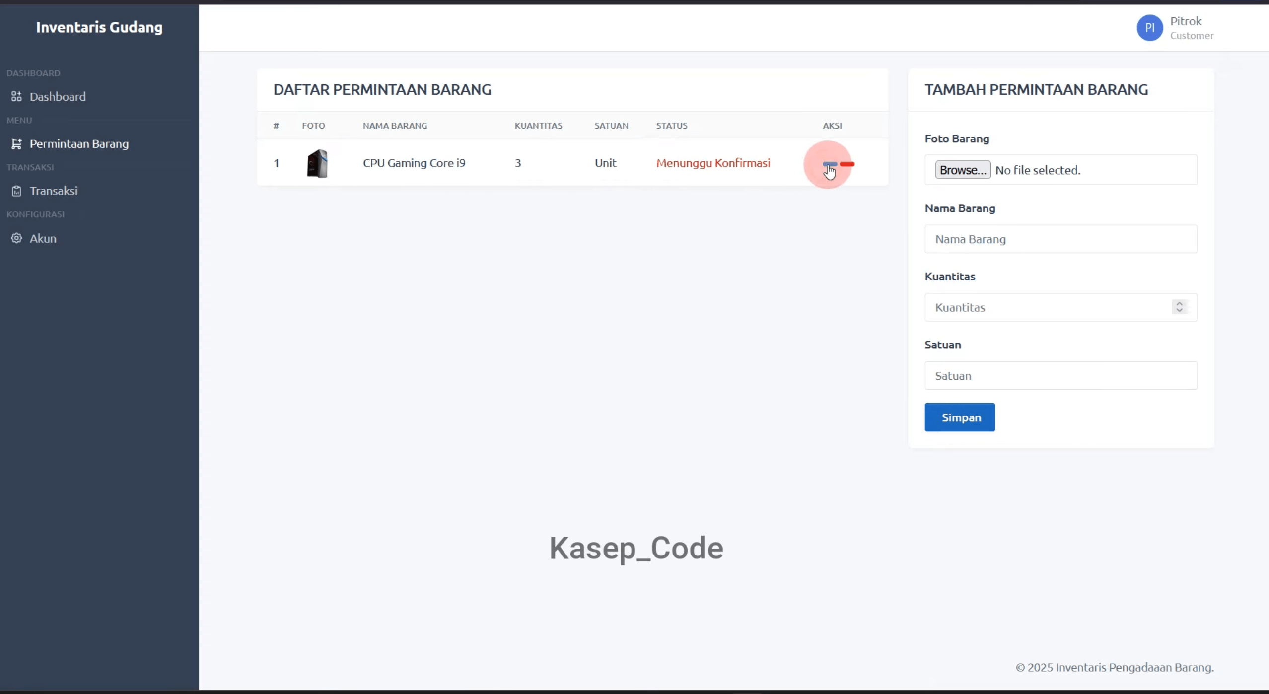Source Code Aplikasi Pengadaan Barang Laravel | Website Pengadaan & Permintaan Barang Multi User