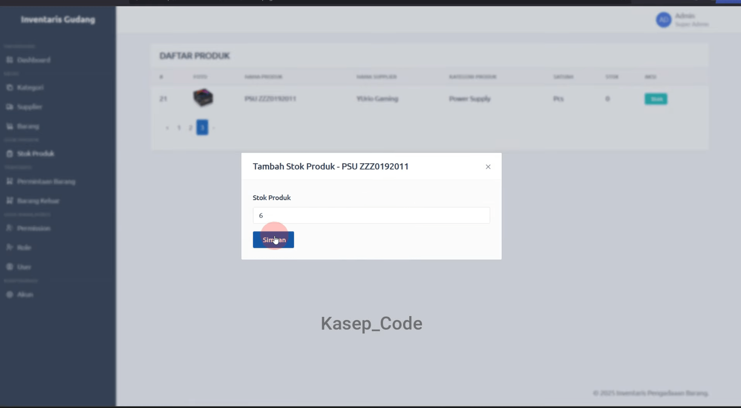 Source Code Aplikasi Pengadaan Barang Laravel | Website Pengadaan & Permintaan Barang Multi User