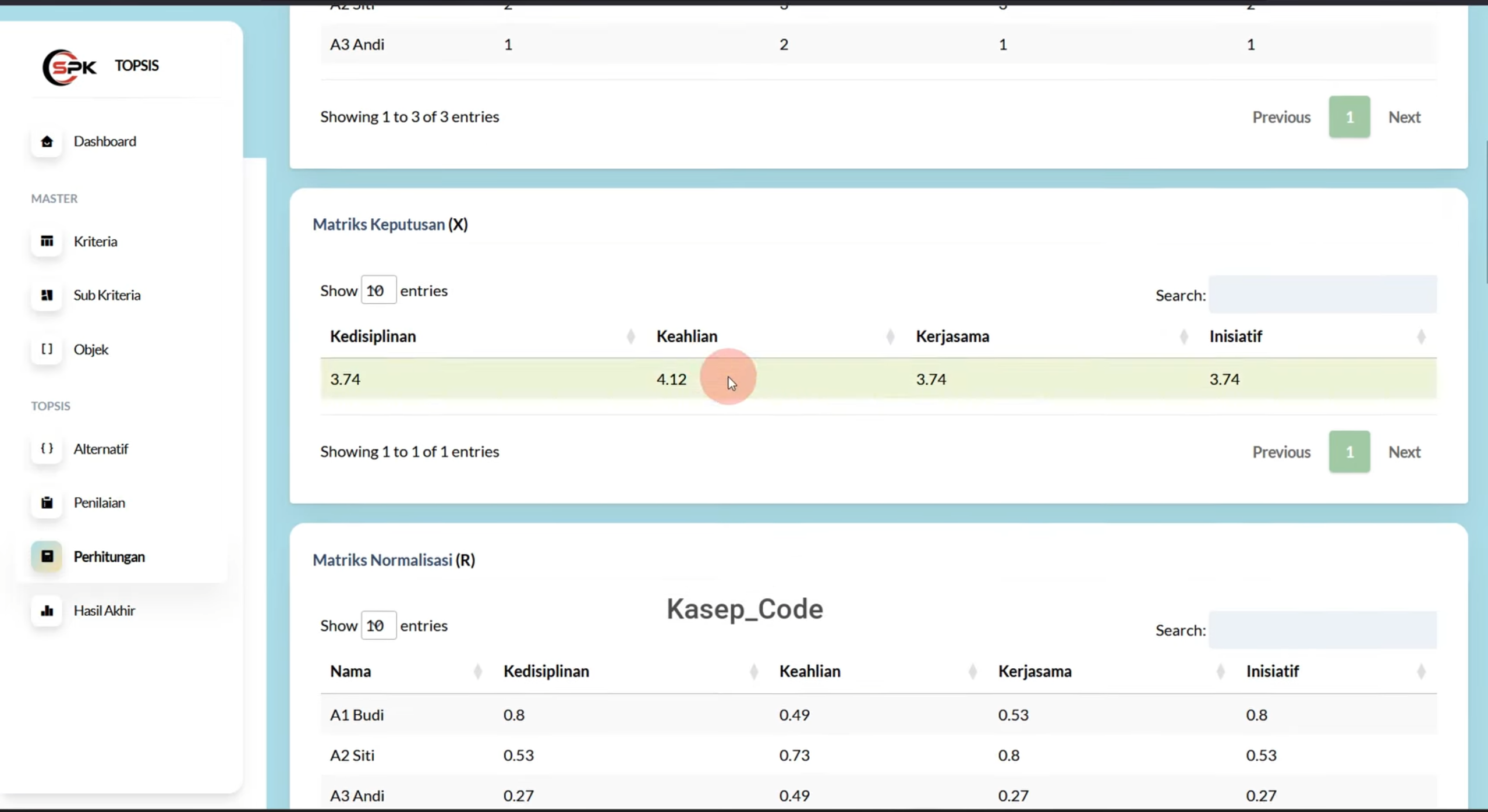 Source Code Website SPK Metode Topsis Laravel + Subkriteria | Download SPK Metode TOPSIS Laravel