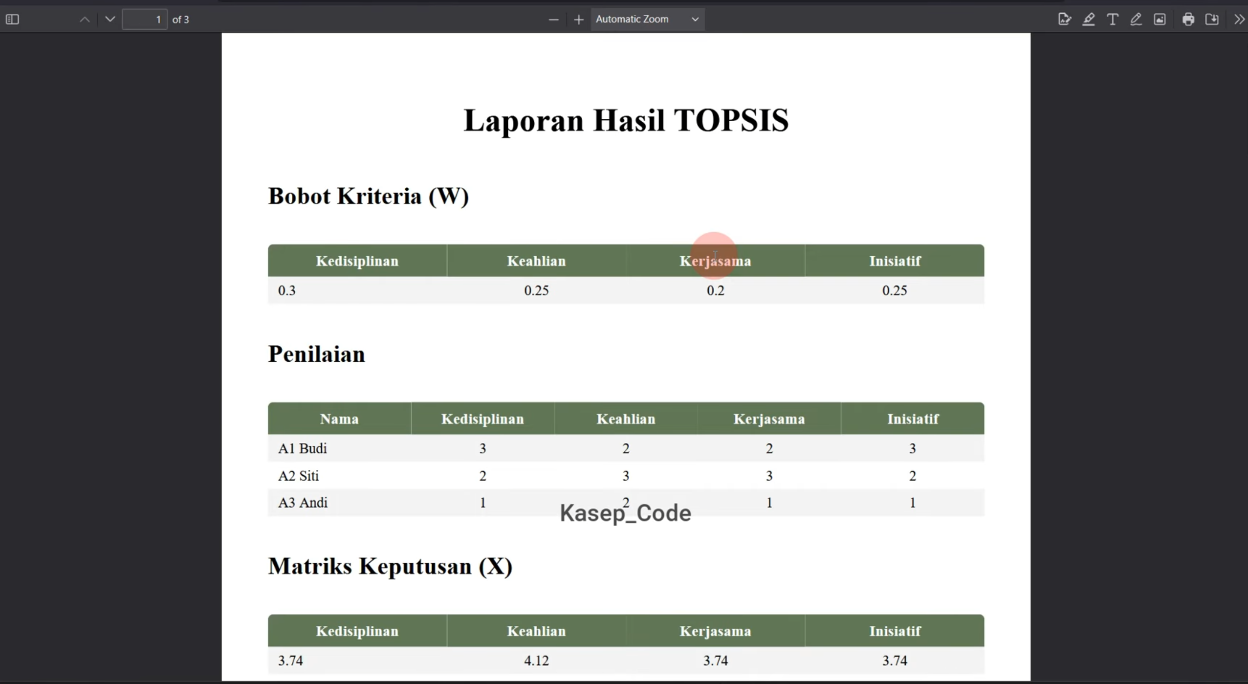 Source Code Website SPK Metode Topsis Laravel + Subkriteria | Download SPK Metode TOPSIS Laravel