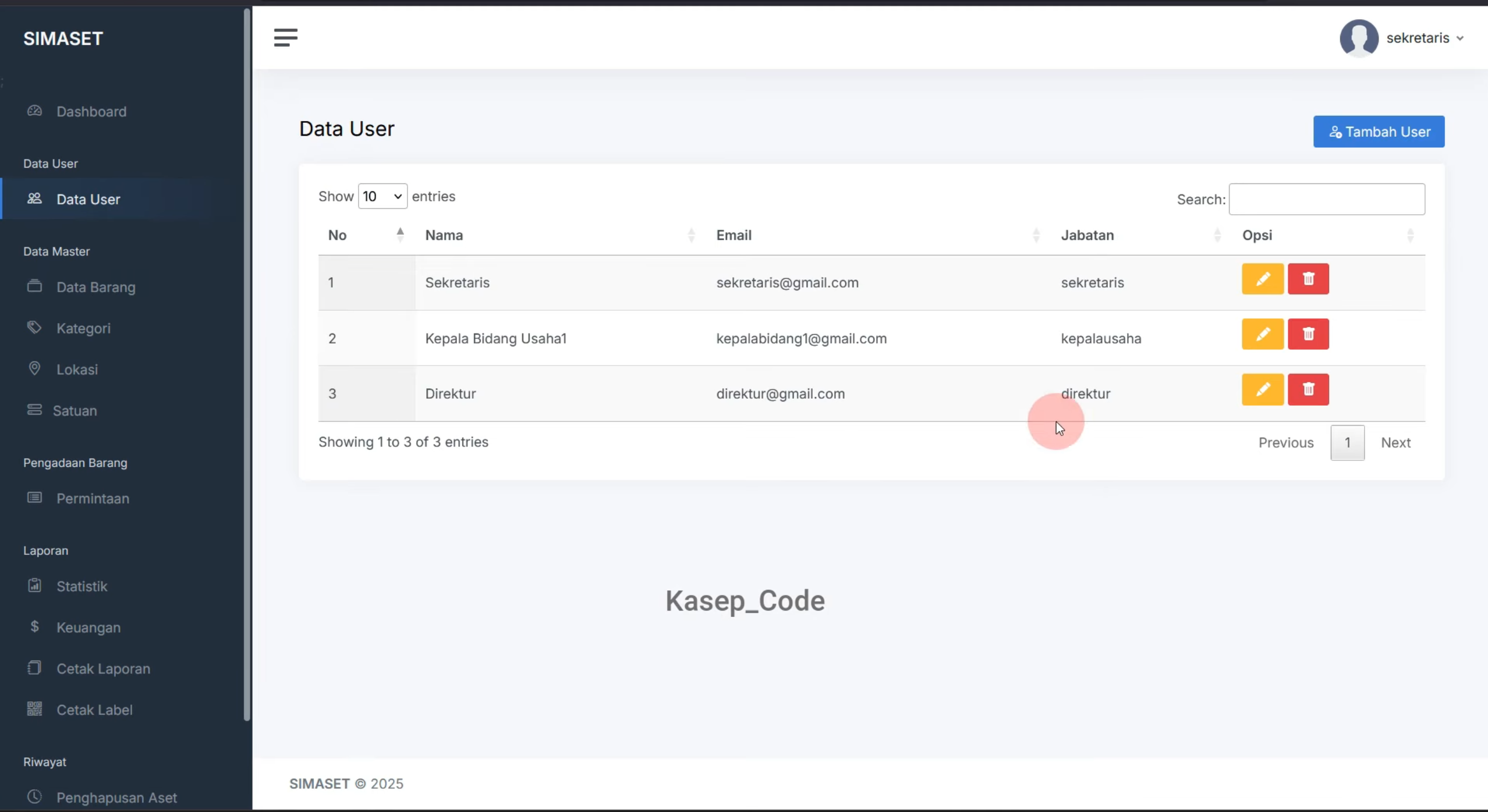 Source Code Website SIMASET Laravel | Sistem Informasi Manajemen Aset Desa, BUMDES Multi User