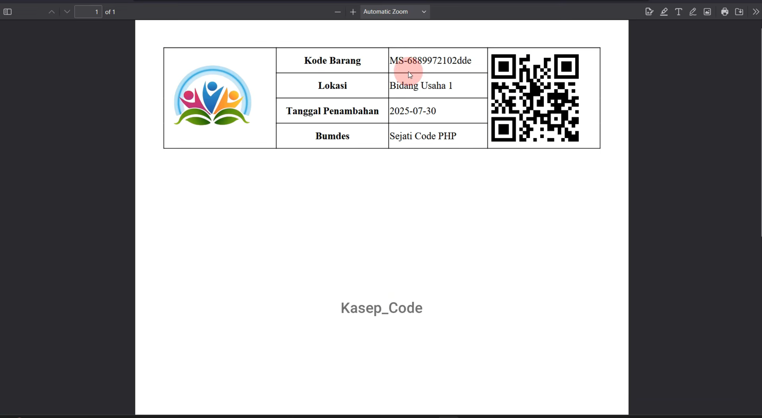 Source Code Website SIMASET Laravel | Sistem Informasi Manajemen Aset Desa, BUMDES Multi User