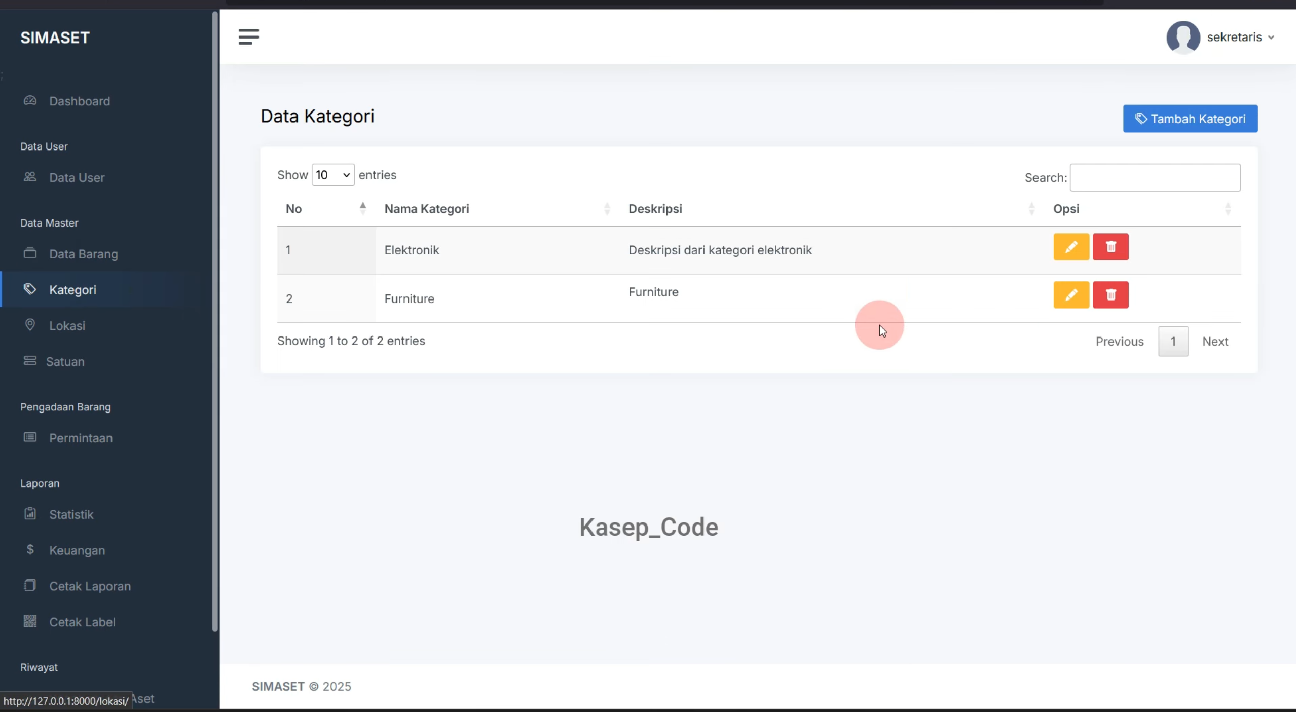 Source Code Website SIMASET Laravel | Sistem Informasi Manajemen Aset Desa, BUMDES Multi User