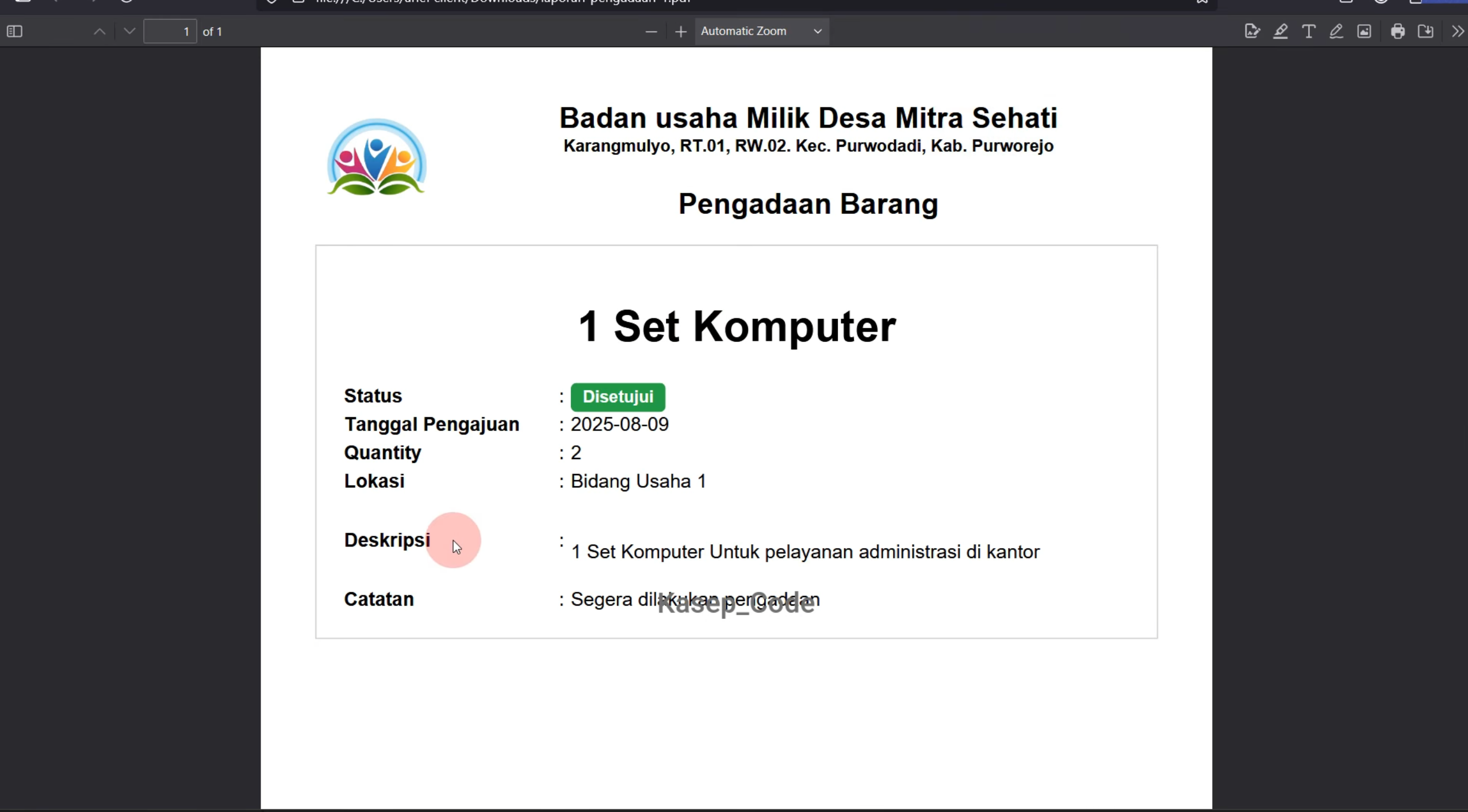 Source Code Website SIMASET Laravel | Sistem Informasi Manajemen Aset Desa, BUMDES Multi User