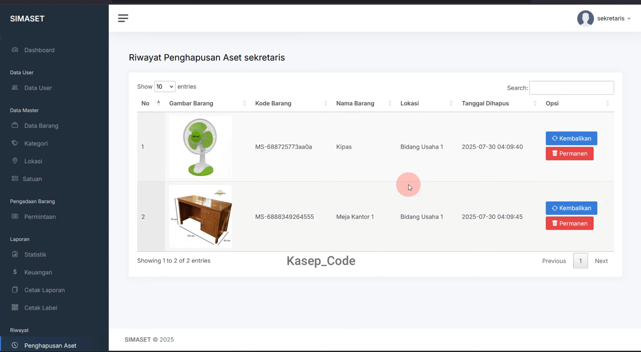 Source Code Website SIMASET Laravel | Sistem Informasi Manajemen Aset Desa, BUMDES Multi User