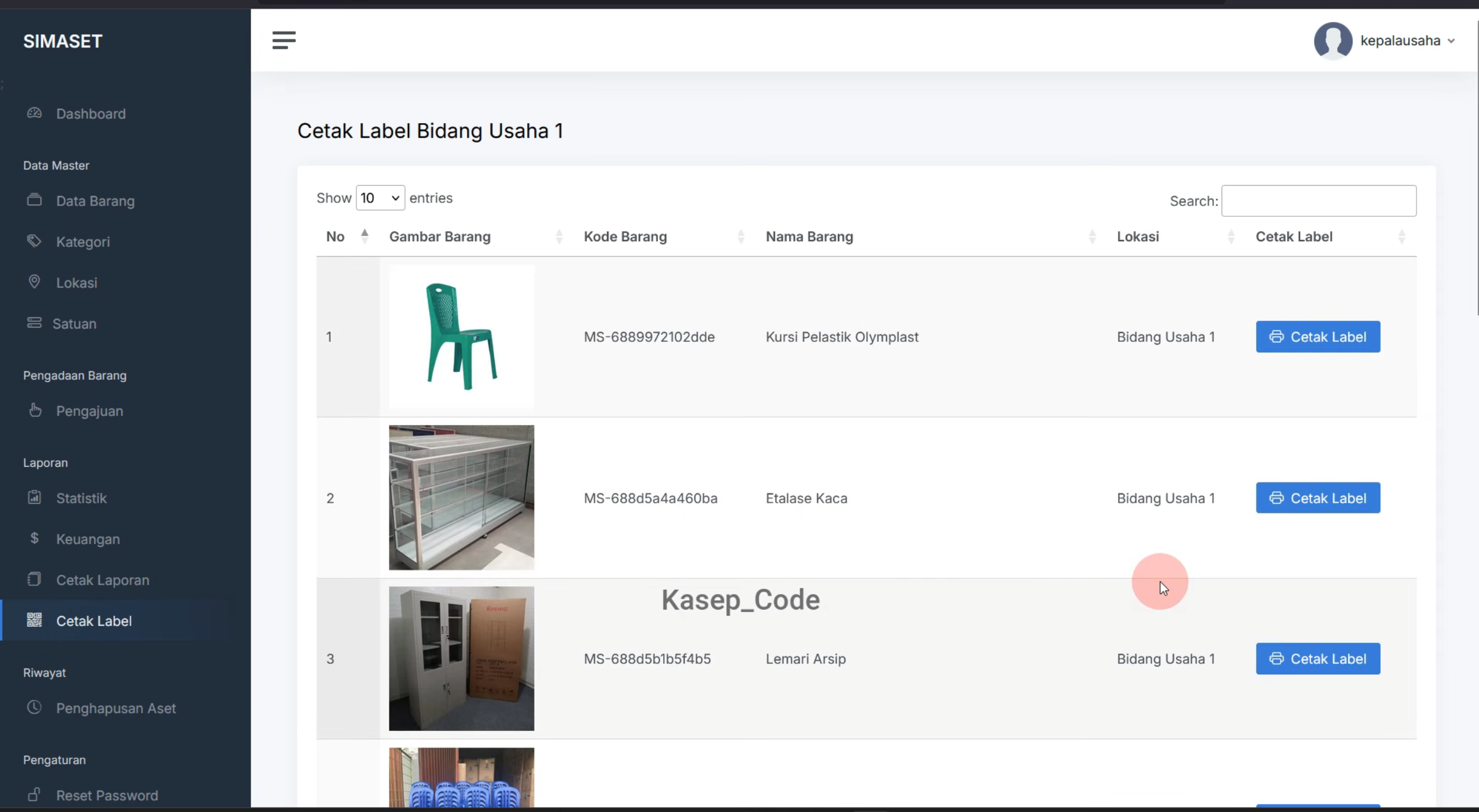 Source Code Website SIMASET Laravel | Sistem Informasi Manajemen Aset Desa, BUMDES Multi User