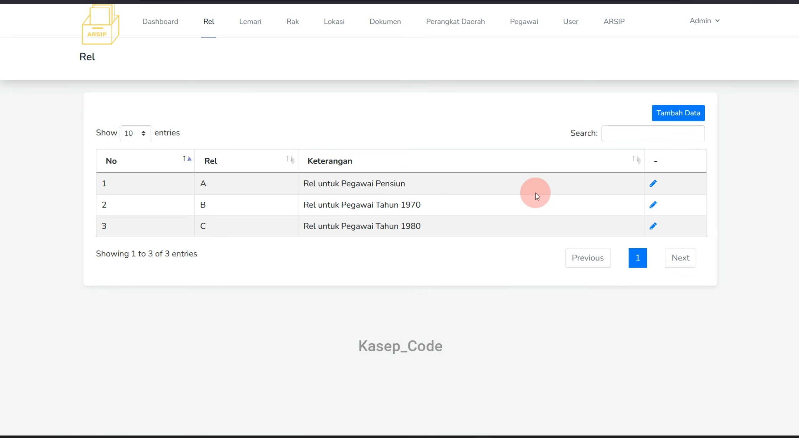 Source Code Website E-Arsip Pegawai Laravel | Aplikasi Arsip Online Berbasis Web dengan Laravel