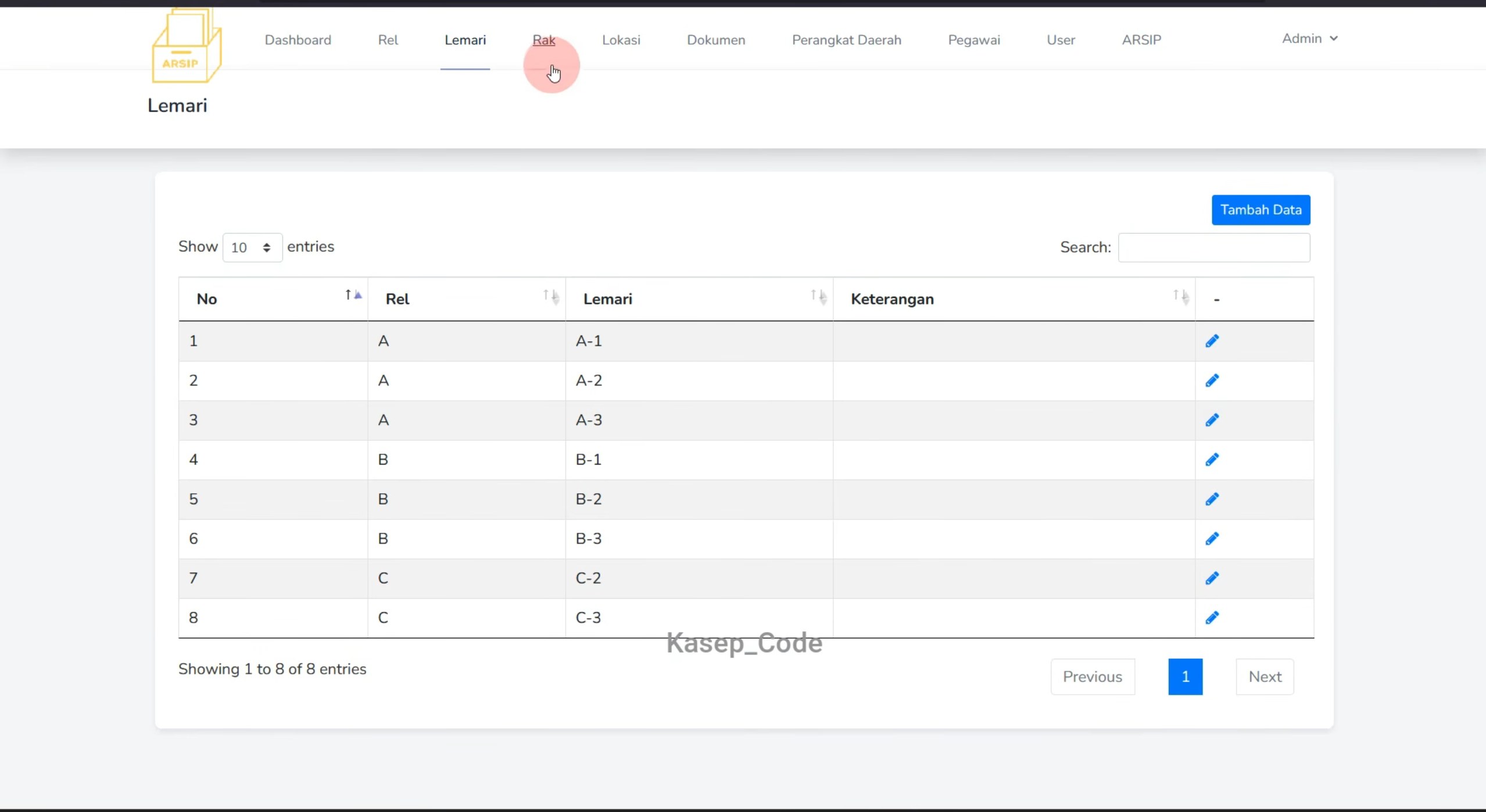 Source Code Website E-Arsip Pegawai Laravel | Aplikasi Arsip Online Berbasis Web dengan Laravel