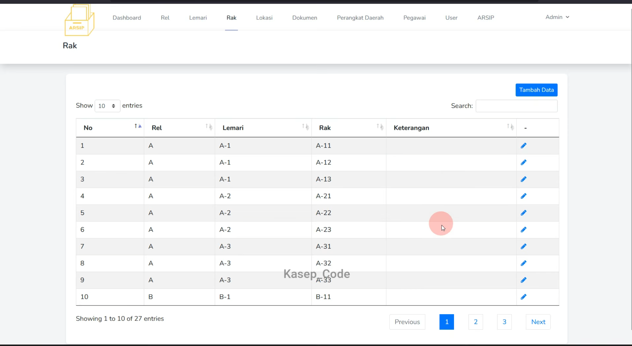 Source Code Website E-Arsip Pegawai Laravel | Aplikasi Arsip Online Berbasis Web dengan Laravel