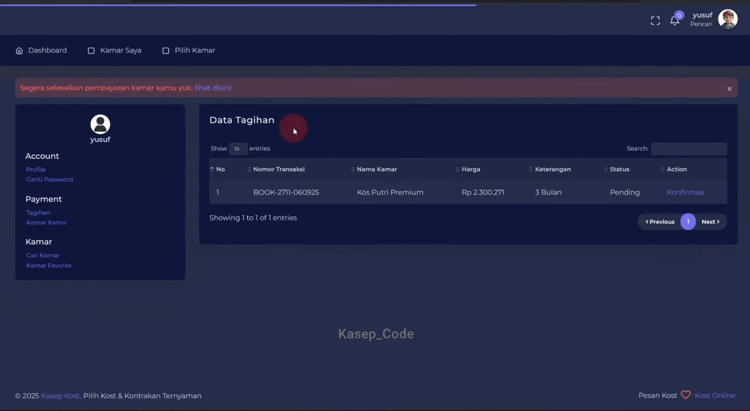 Source Code Website Penyewaan Kos Laravel | Source Code Website Booking Hotel| Website booking hotel