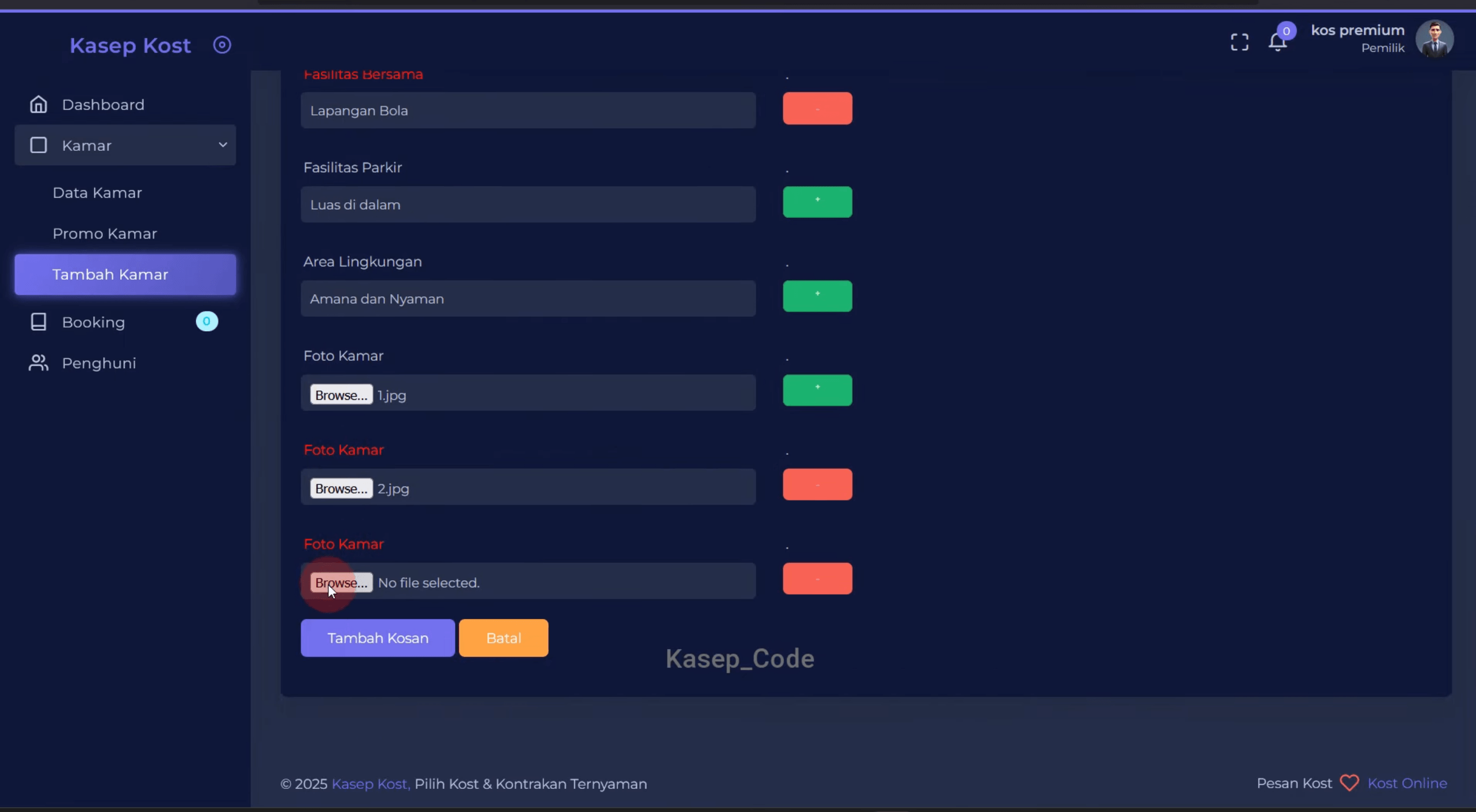 Source Code Website Penyewaan Kos Laravel | Source Code Website Booking Hotel| Website booking hotel