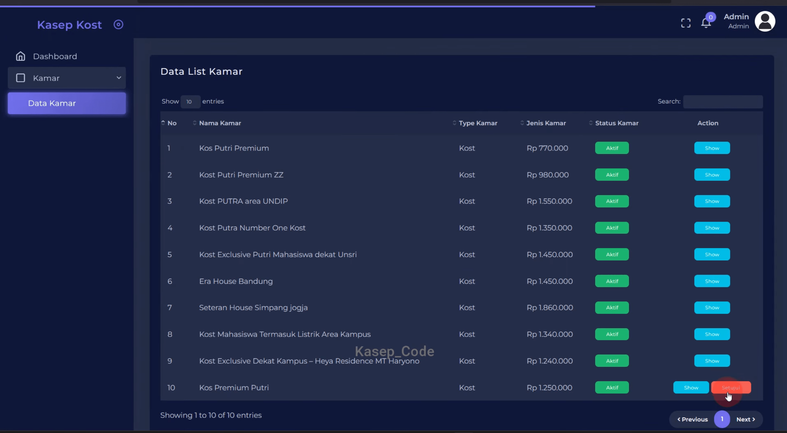 Source Code Website Penyewaan Kos Laravel | Source Code Website Booking Hotel| Website booking hotel