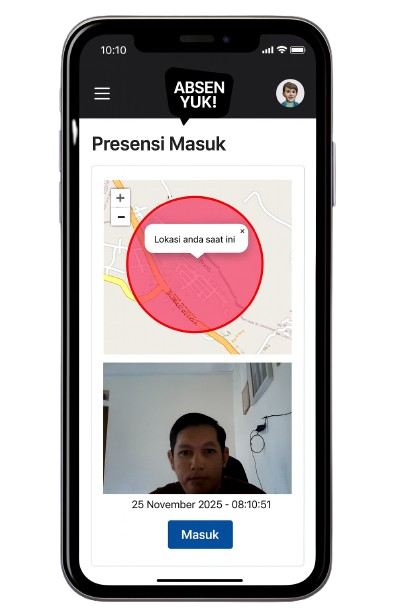 Source Code Aplikasi Absen Online dengan Foto Selfie & Lokasi GPS Google Maps | Absensi Foto Selfie